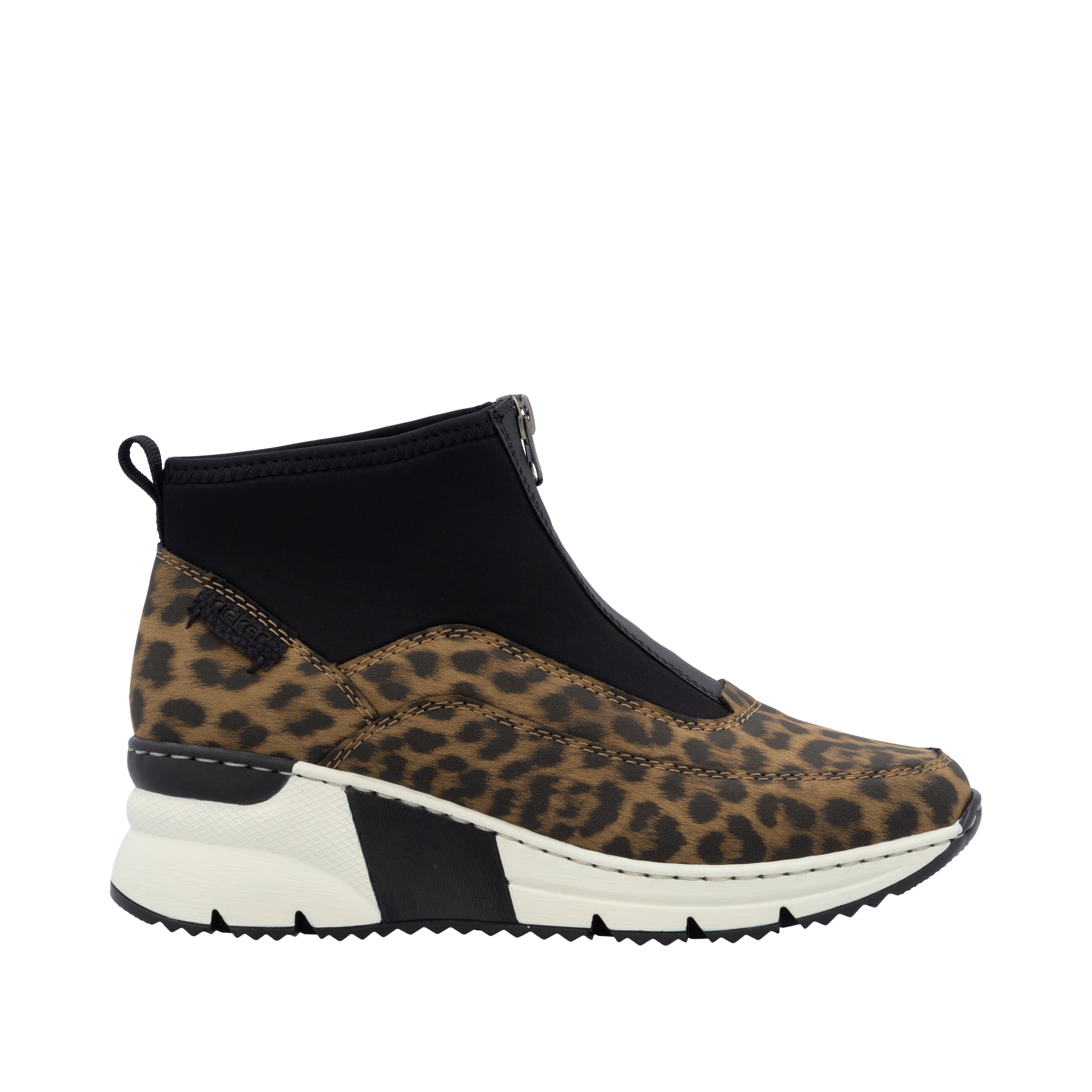 Rieker Bottines à enfiler  bottine, sneaker montante avec fermeture éclair à l'avant