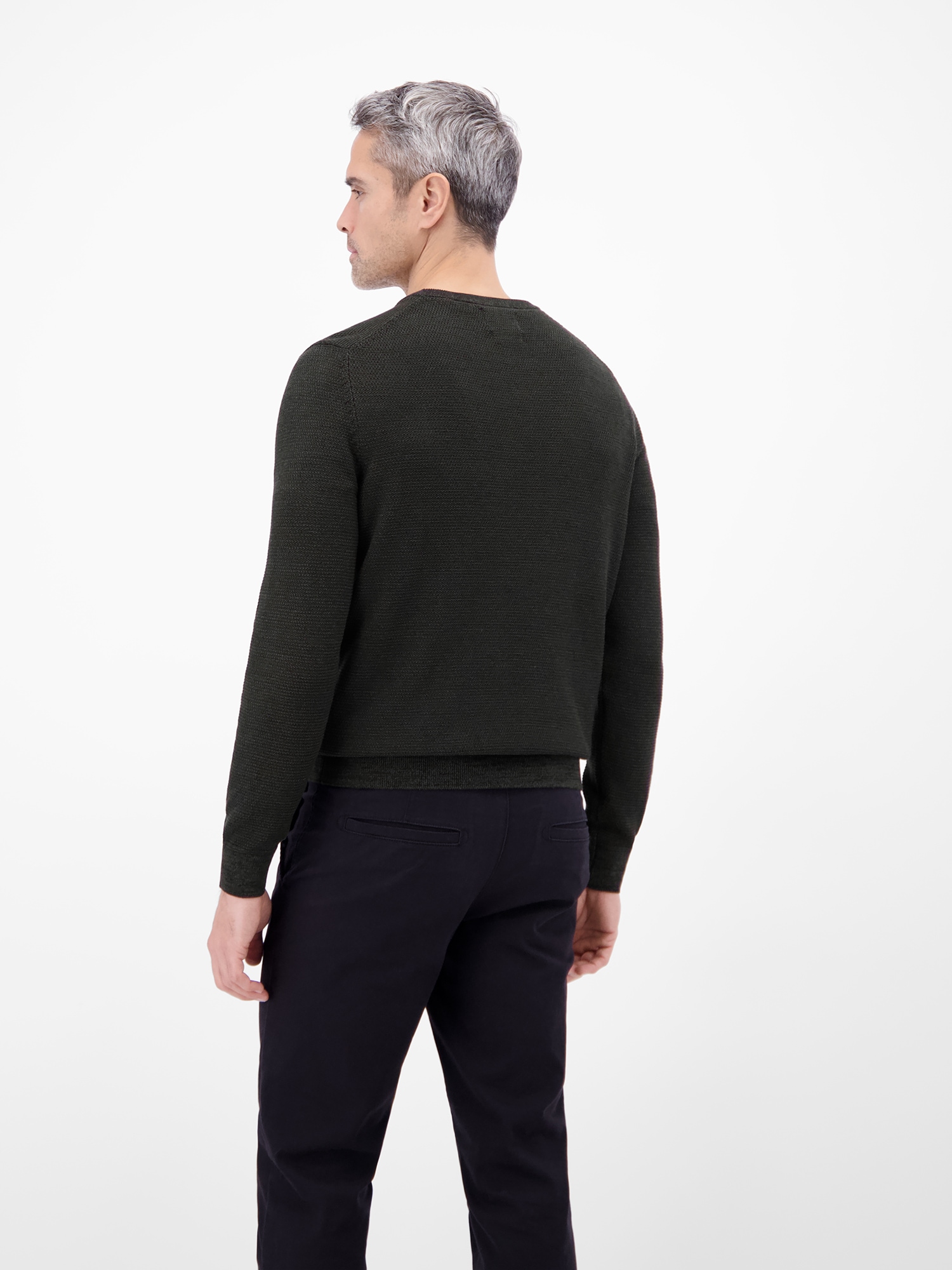 LERROS Pull en tricot »Herren Strickpullover in Twist-Struktur« Rundhalsausschnitt, weicher Stoff, langärmlig, normale Passform