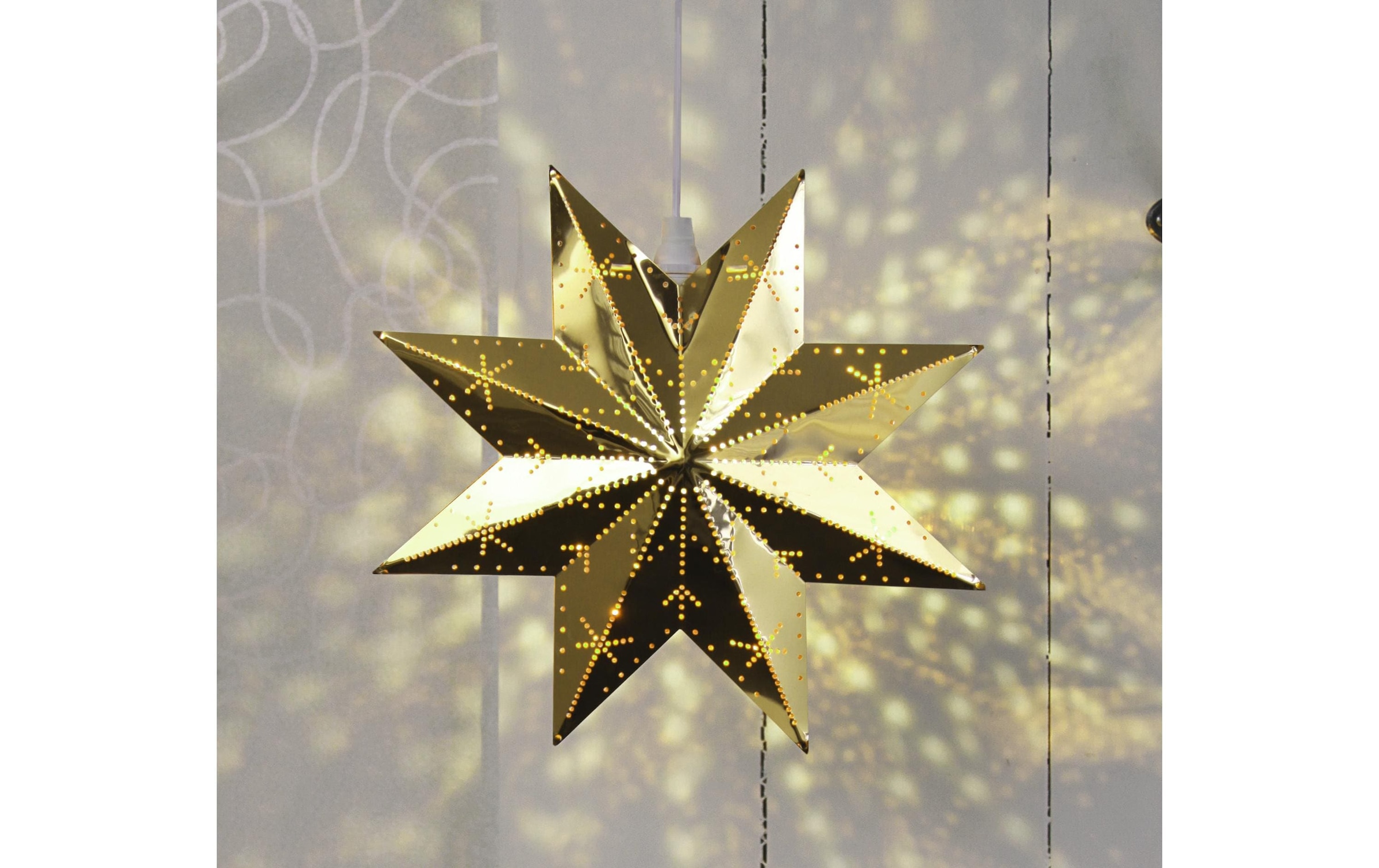 Parforce Traditional Hunting Figurine de Noël »Fensterhänger Metallstern Classic, 28 cm, Messing«