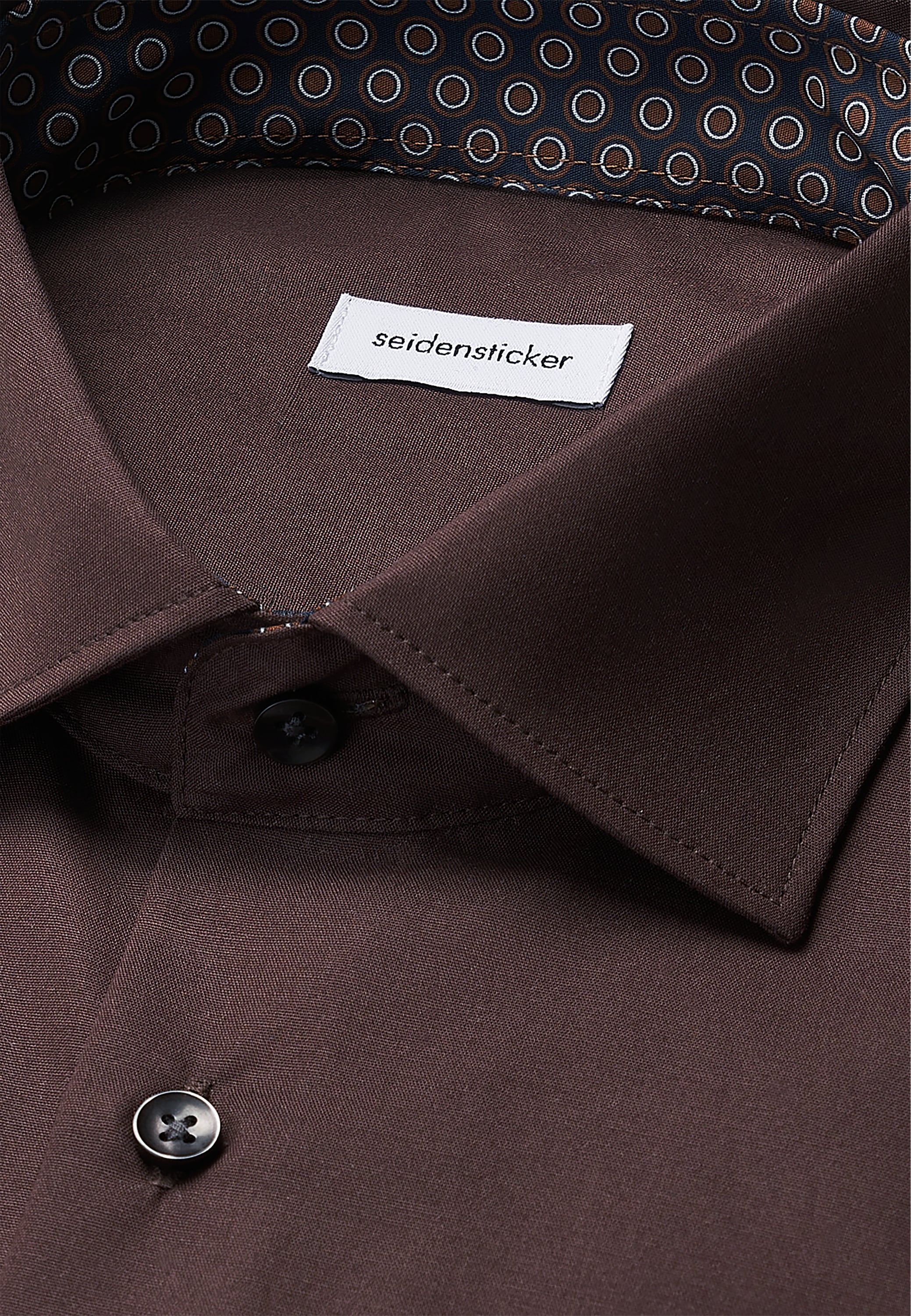 seidensticker Chemise d'affaires »Schwarze Rose« Regular 1/1 Kentkragen Uni