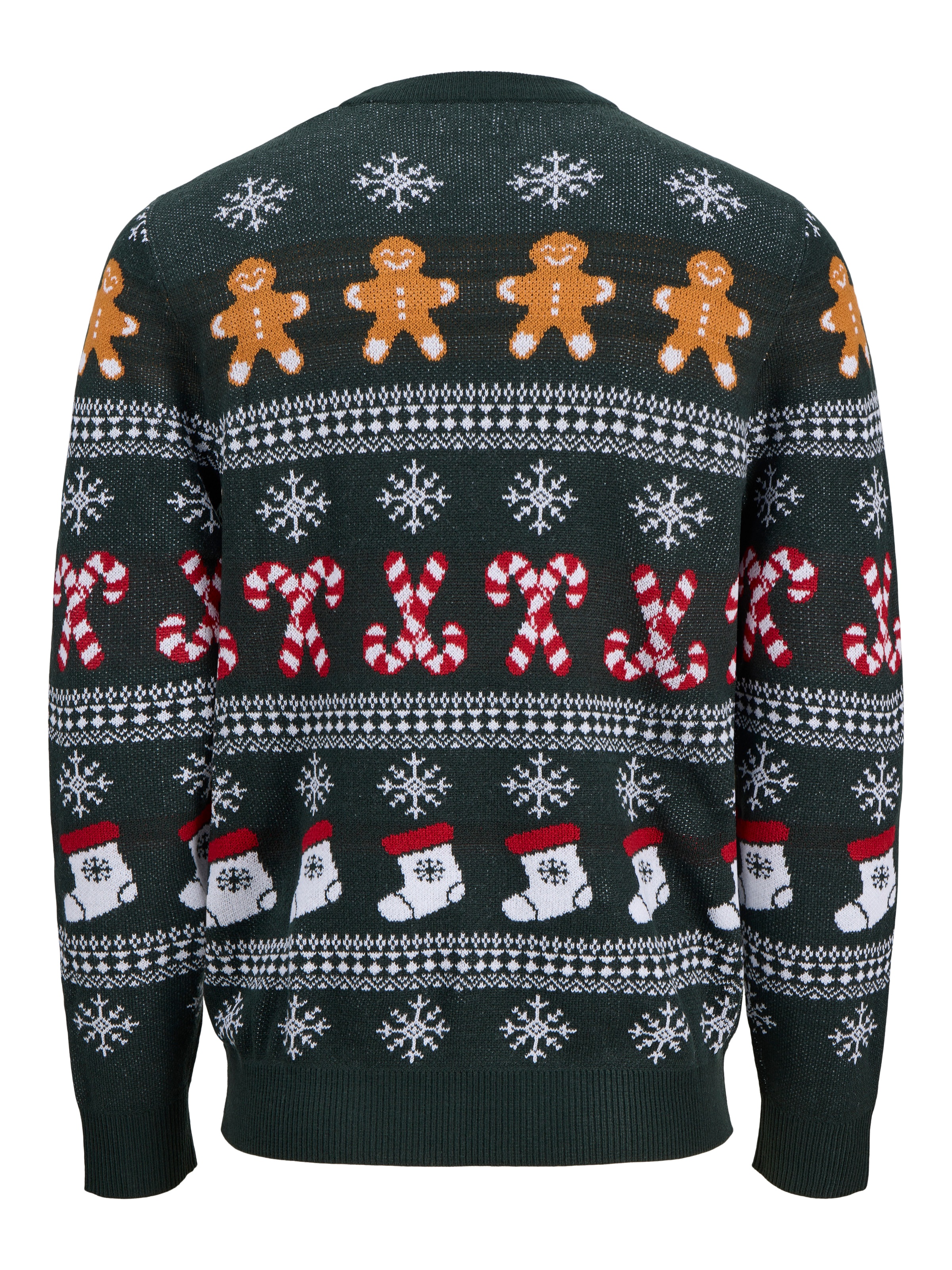 Jack & Jones Pull en tricot »JJXMAS SANTA KNIT CREW NECK« Kunstfaser, regular fit