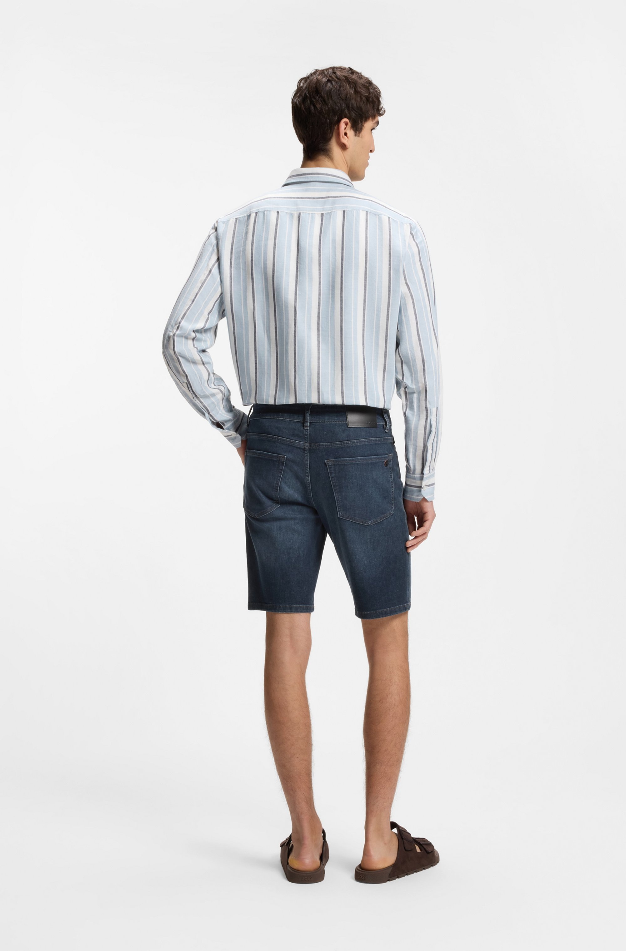 BOSS ORANGE Short en jean »Re.Maine Shorts Bo« denim stretch en coupe droite
