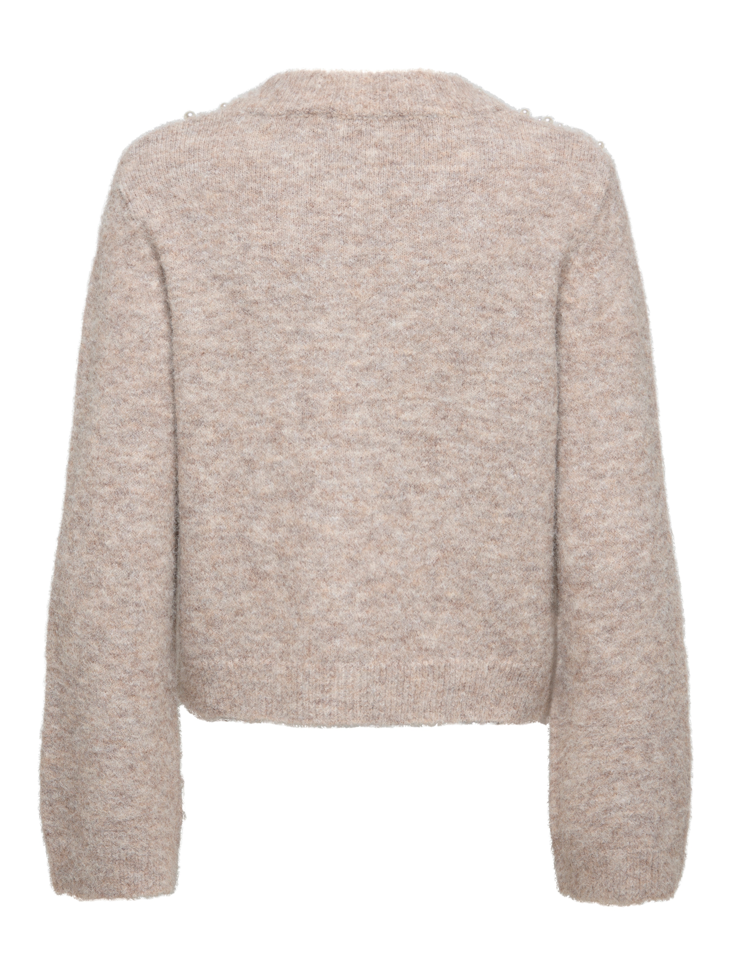 ONLY Veste en tricot »ONLMIGGIE LS O-NECK PEARL CARDIGA EX KNT« mit Zierperlen Applikation