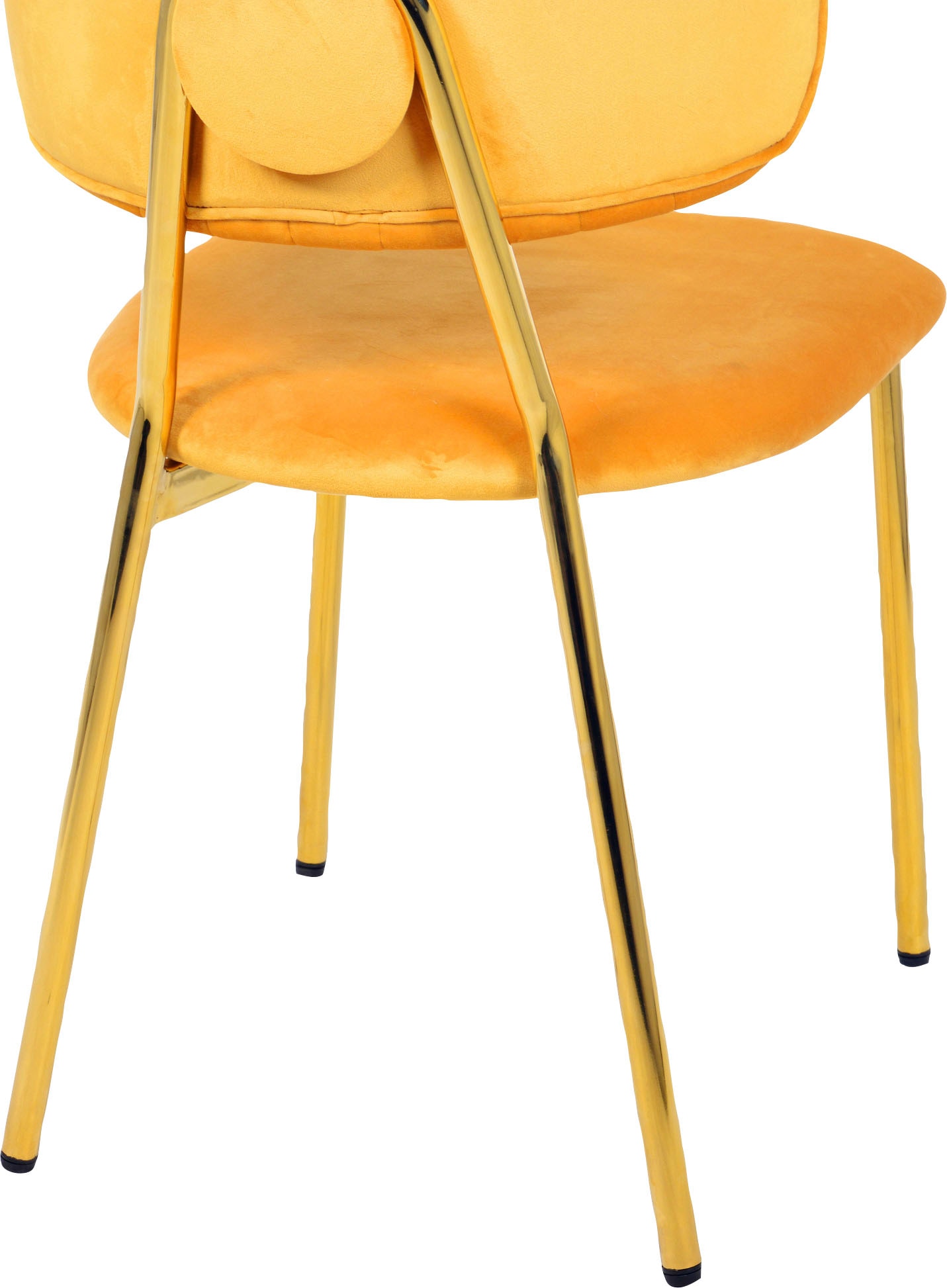 Kayoom Esszimmerstuhl »Stuhl Kian 125 2er-Set,filigranes Metallgestell,pflegeleicht Samtbezug« (Set) 2 Stk.samtweicher Bezug, pflegeleichter Samtbezug