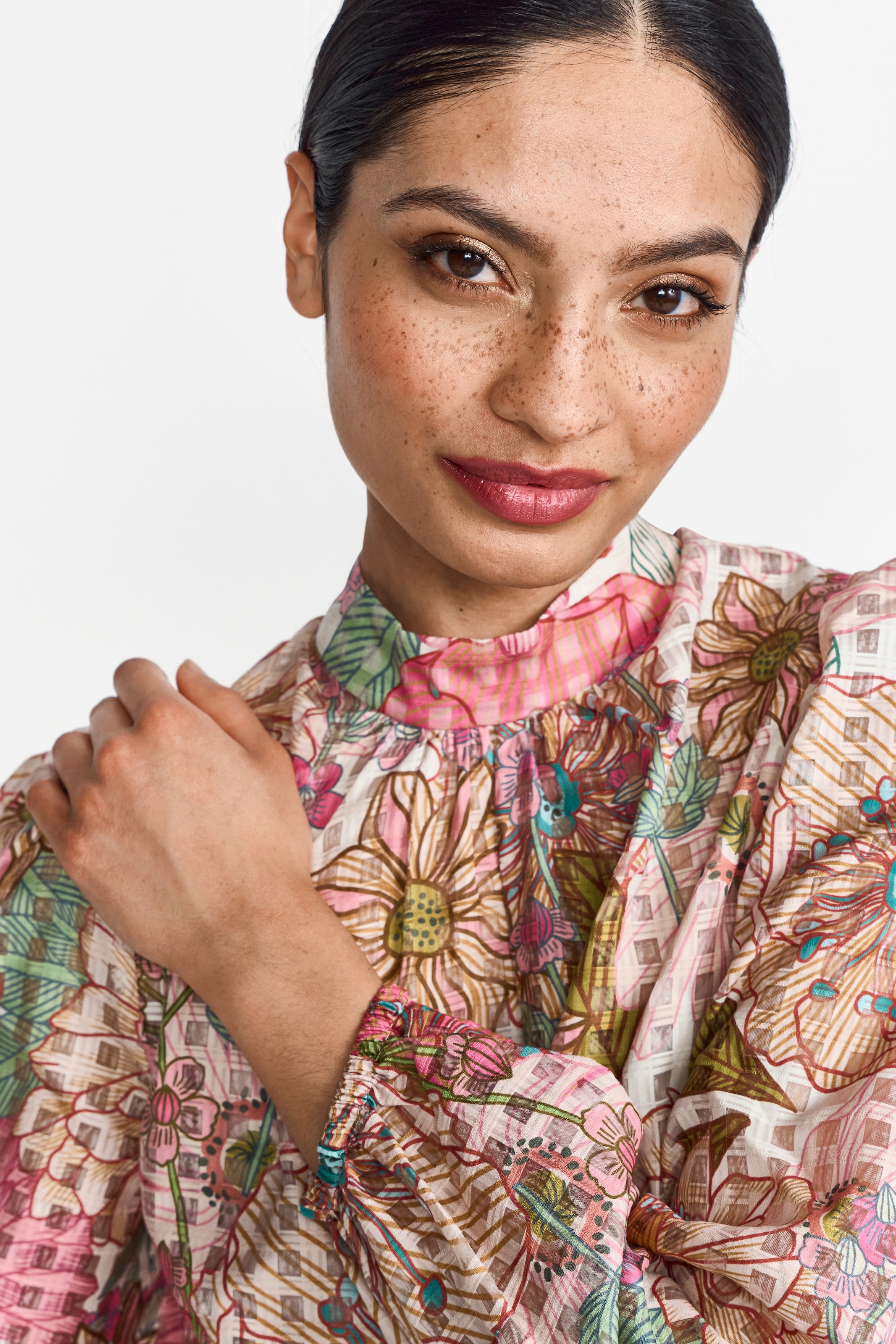 RICHROYAL Blouse classique Mit Rundhalsausschnitt