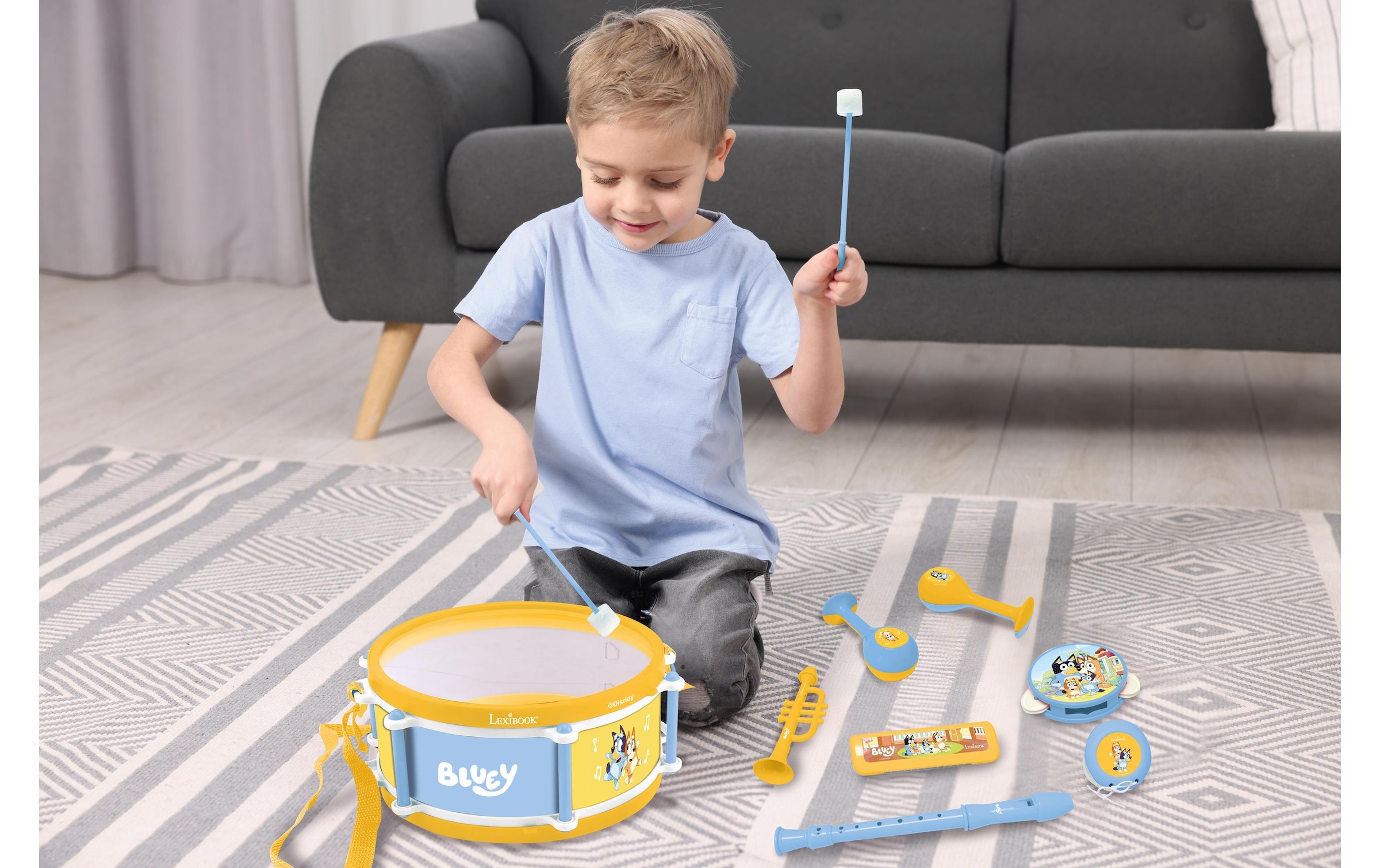 Lexibook® Jouet instrument de musique »Musikset Bluey 7-teilig«