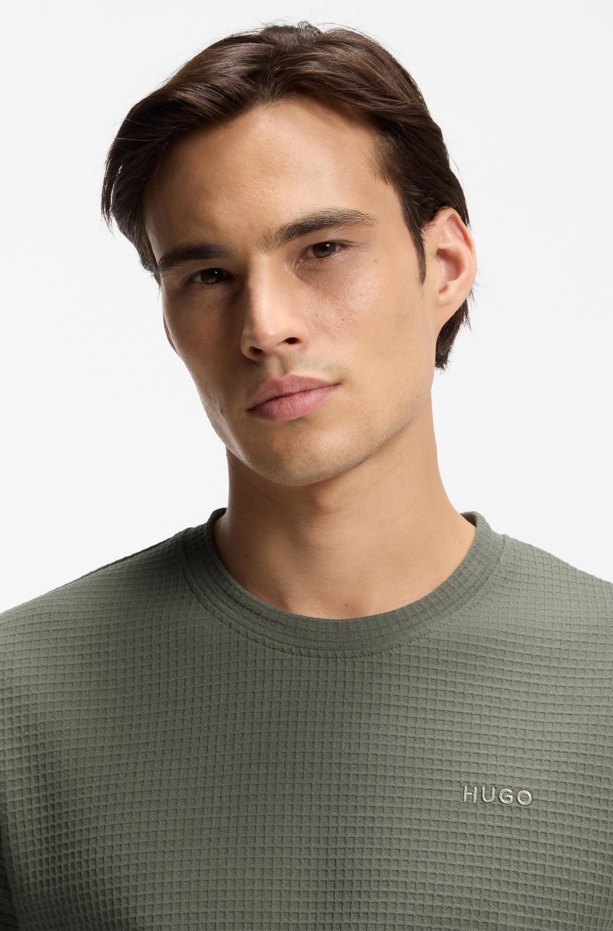 HUGO Underwear T-shirt »,Austin T-Shirt« structure gaufrée et broderie logo