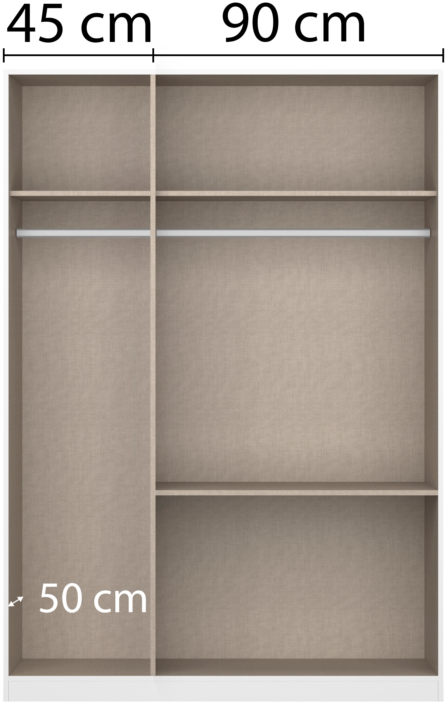 rauch 1100000002199 »Kleiderschrank Schrank Garderobe Wäscheschrank Schlafzimmer JOEL« in 3 verschiedenen Ausstattungen BASIC/CLASSIC/PREMIUM,  mit zwei Schubladen, mit Push-to-Open Funktion MADE IN GERMANY
