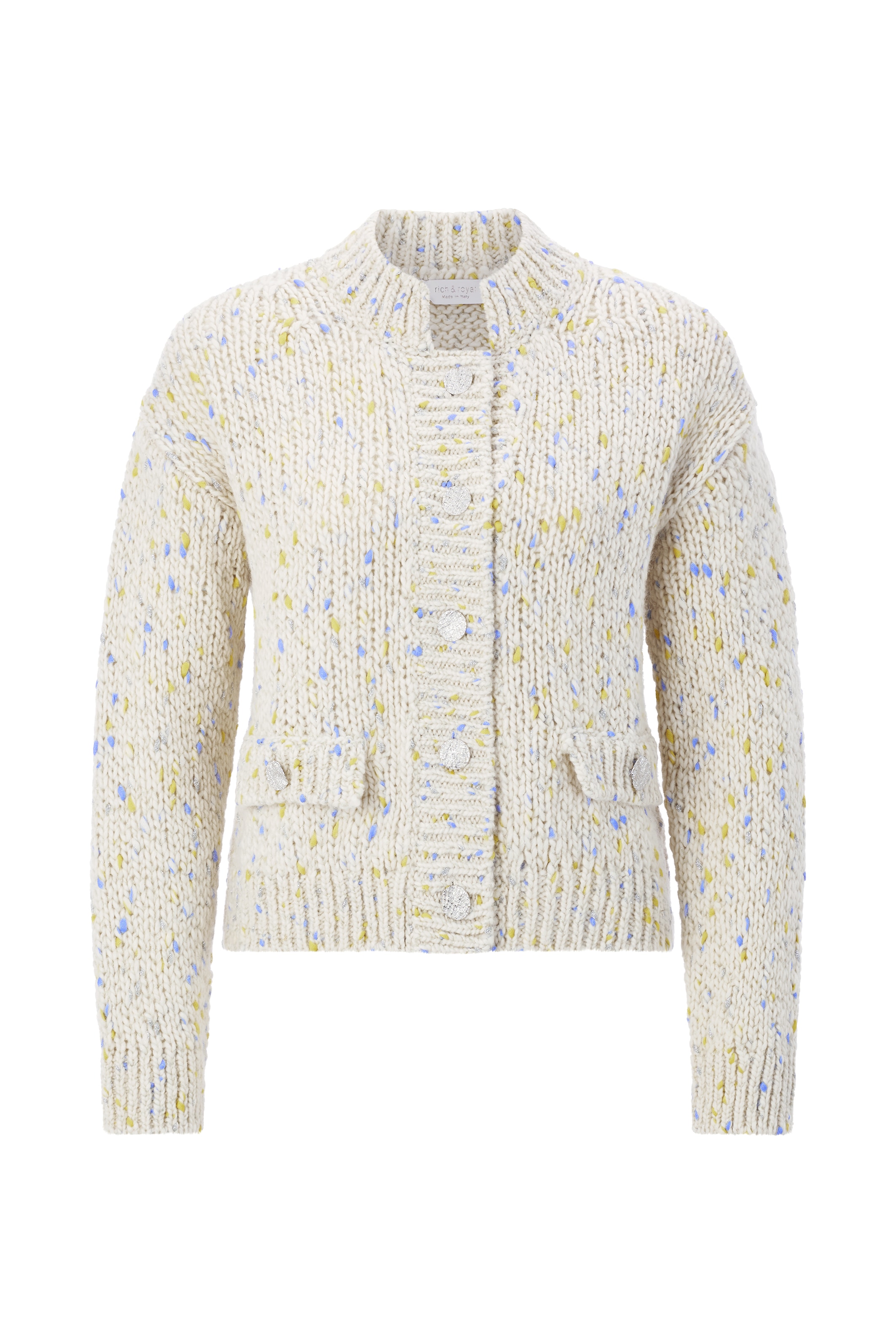 RICHROYAL Cardigan Boxy Neps Yarn