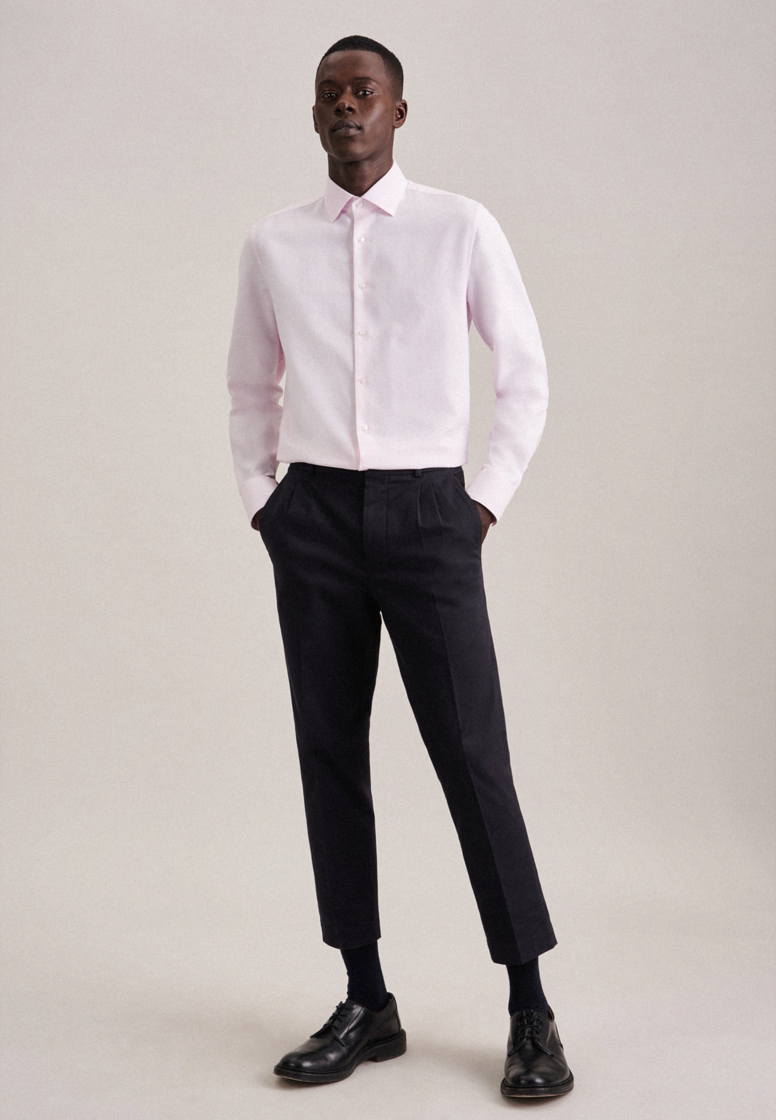 seidensticker Chemise d'affaires »Schwarze Rose« col Kent structuré 1/1 shaped