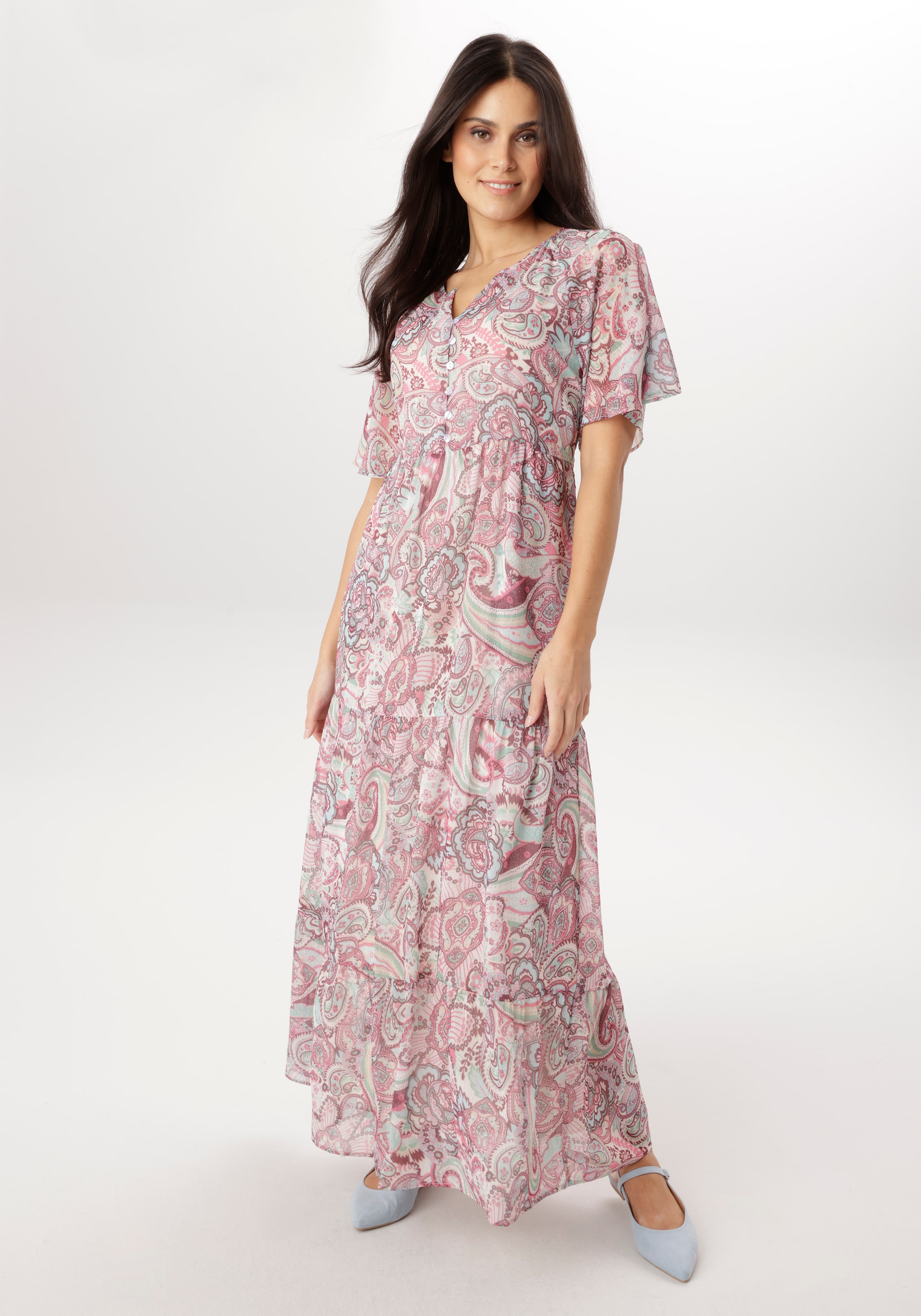 Aniston SELECTED Maxi robe mit verspieltem Paisleymuster - NEUE KOLLEKTION