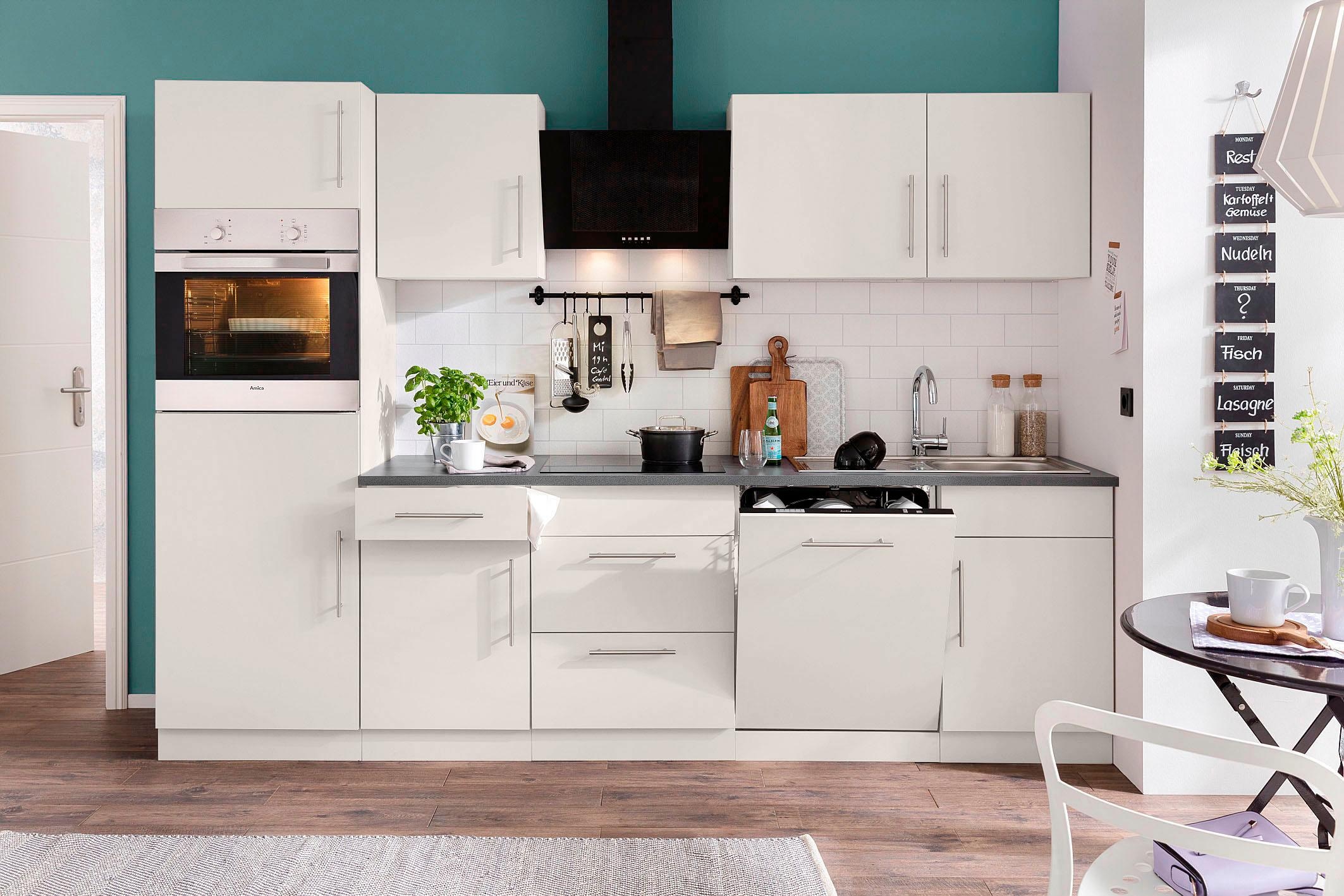 wiho Küchen Armoire d'encastrement pour table de cuisson »Cali« 90 cm de large