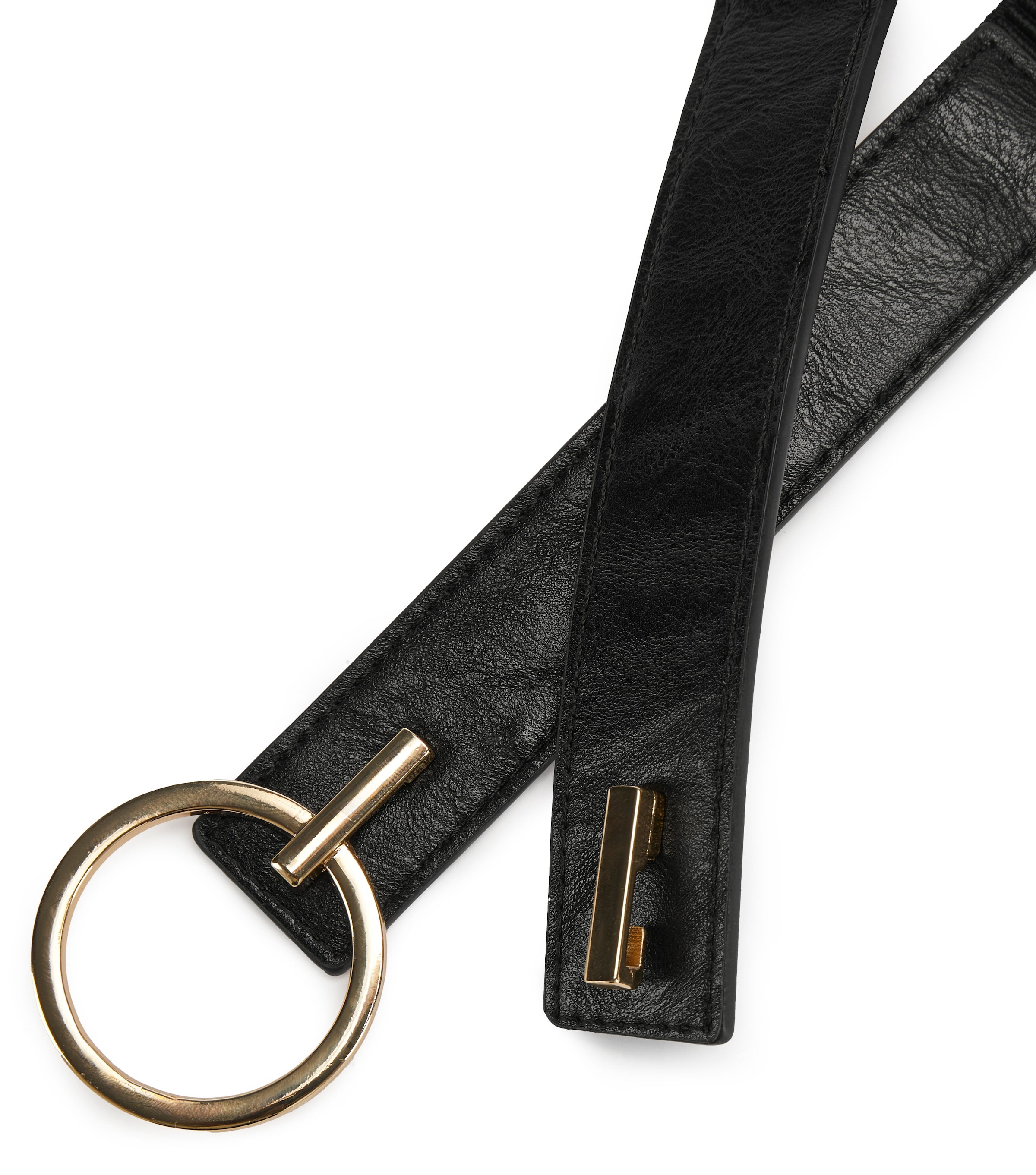 LASCANA Ceinture de taille »Stretchgürtel« mit Ring-Detail, Bauchgürtel, Shaping-Effekt, für Kleid & Overall