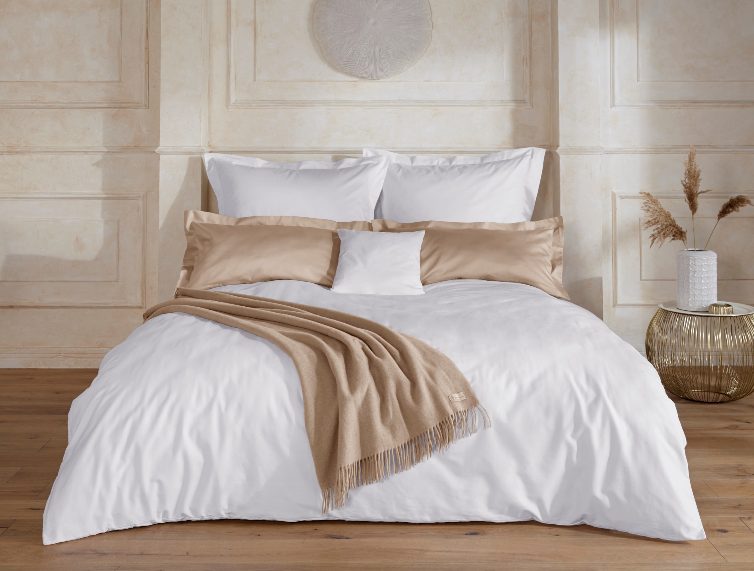 GOODproduct Housse de coussin »Mila« Satin Qualität, in Uni Design