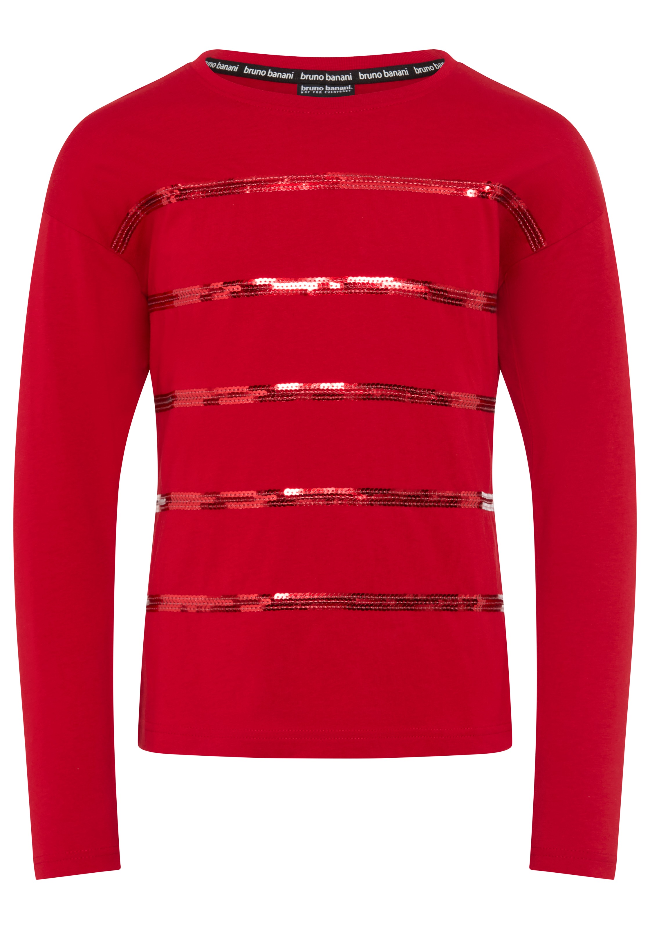 Bruno Banani T-shirt à manches longues »Shirt mit Paillettendetails für Mädchen« pour adolescents, t-shirt manches longues avec paillettes