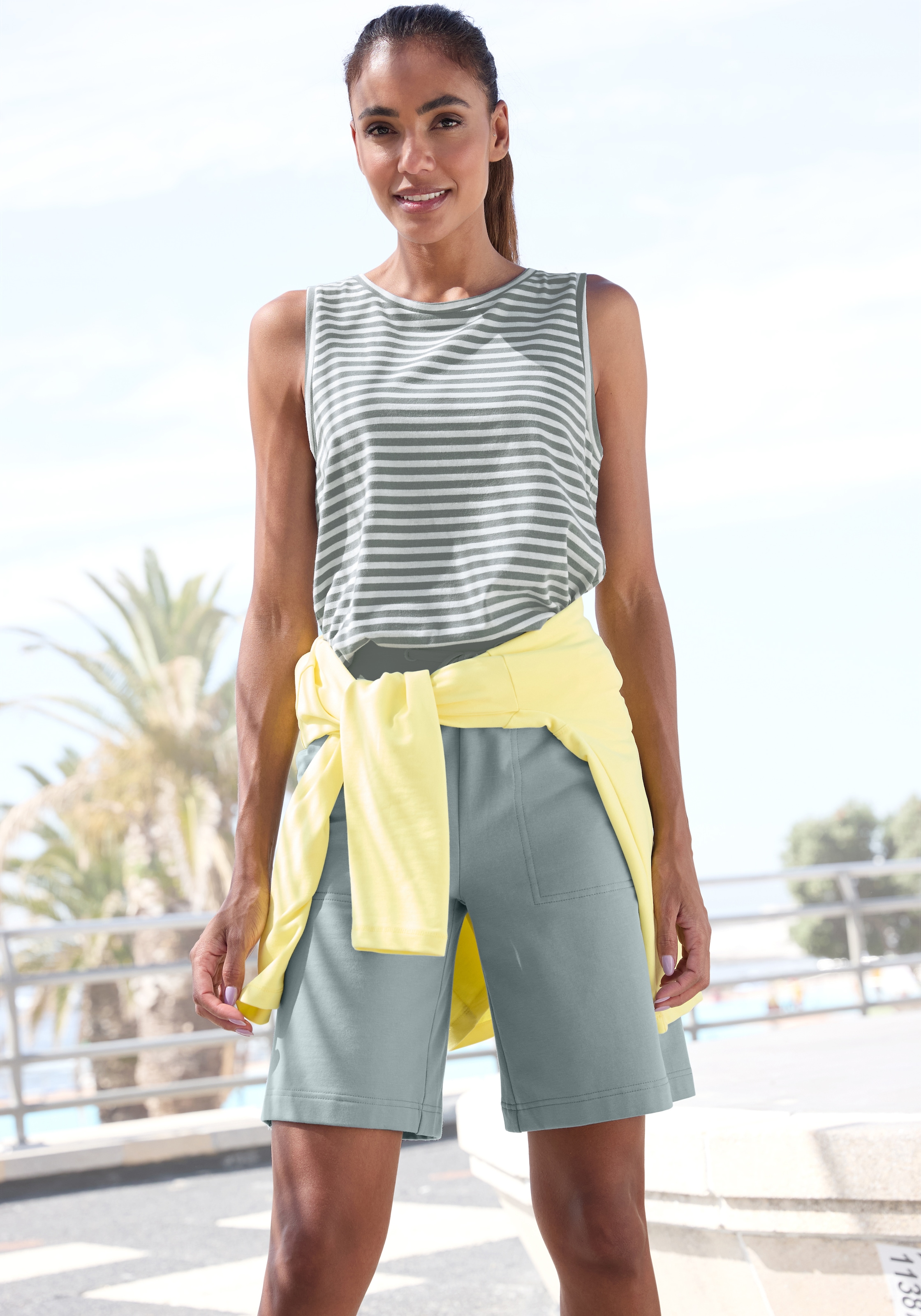 Elbsand Tanktop »"Maavi" mit Streifenmuster« Tanktop mit Streifenmuster, Jerseytop, lockerer Passform, Streifentop