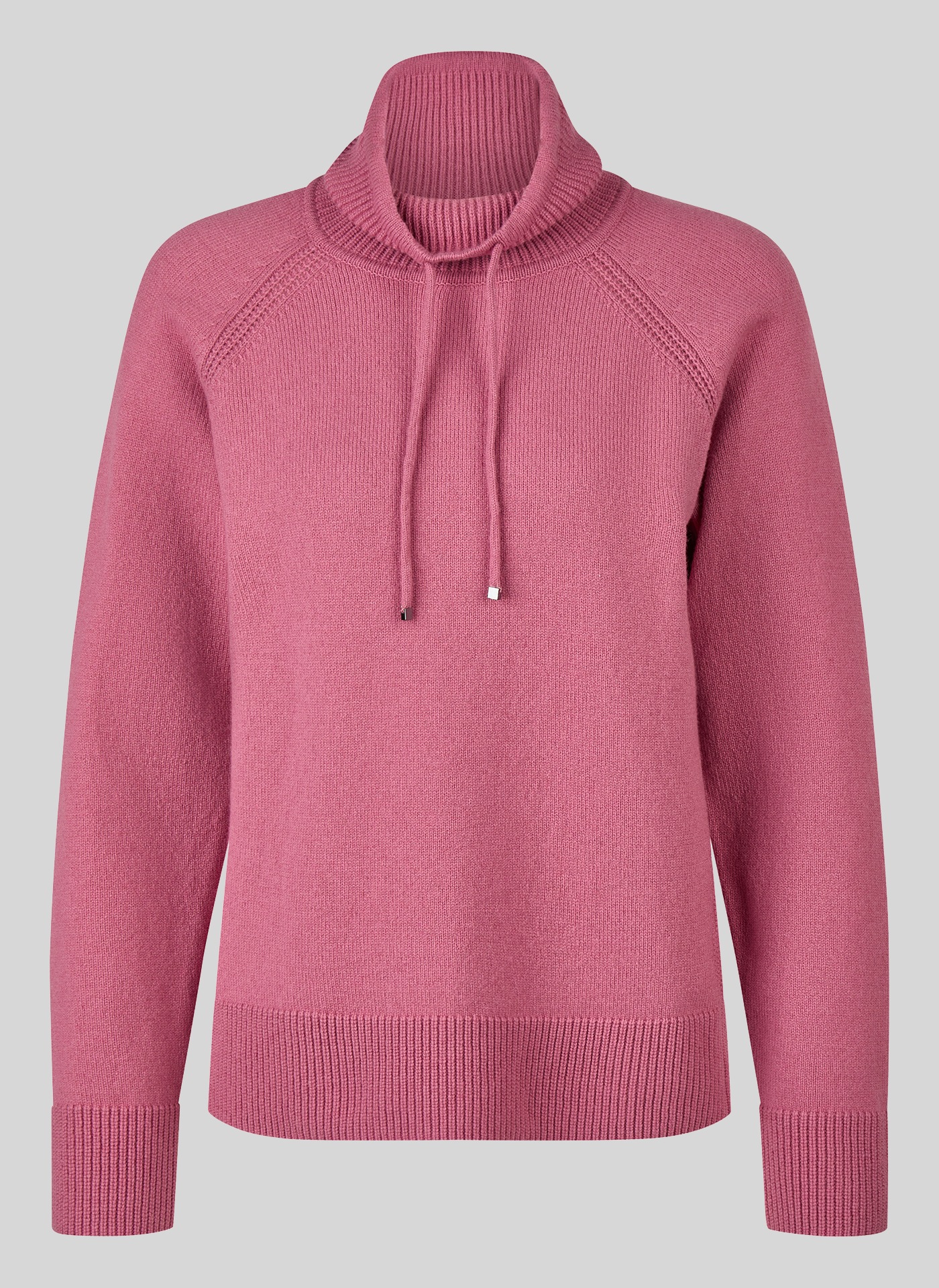 Rabe Pull en tricot mit Stehkragen mit Kordelzug / mit Wolle