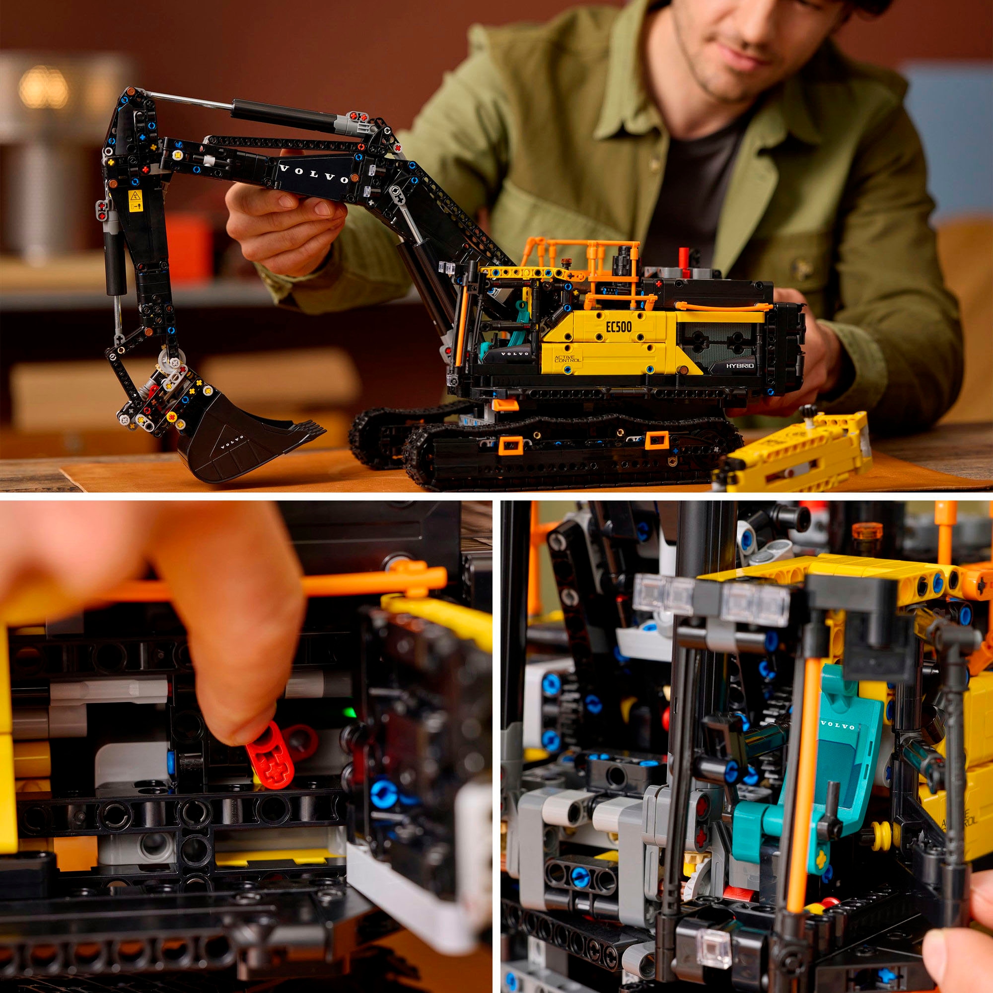 LEGO® Konstruktionsspielsteine »Volvo EC500 Hybrid Bagger (42215), LEGO Technic« Made in Europe