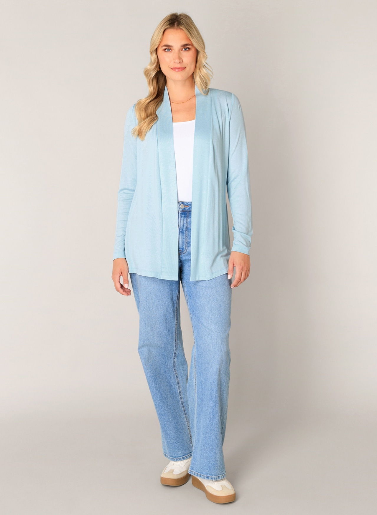 Base Level Veste en tricot »Yayla« en maille fine élastique