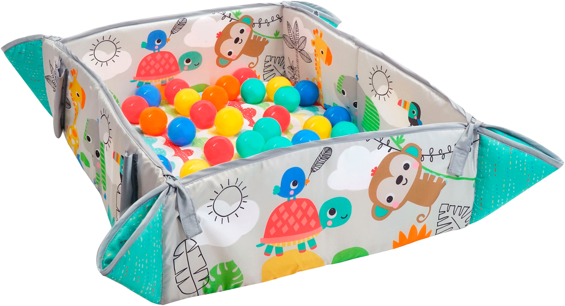 Bright Starts Spielbogen »5-in-1 Your Way Ball Play™ Activity Gym & Ball Pit - Totally Tropical™« mit Licht und Sound