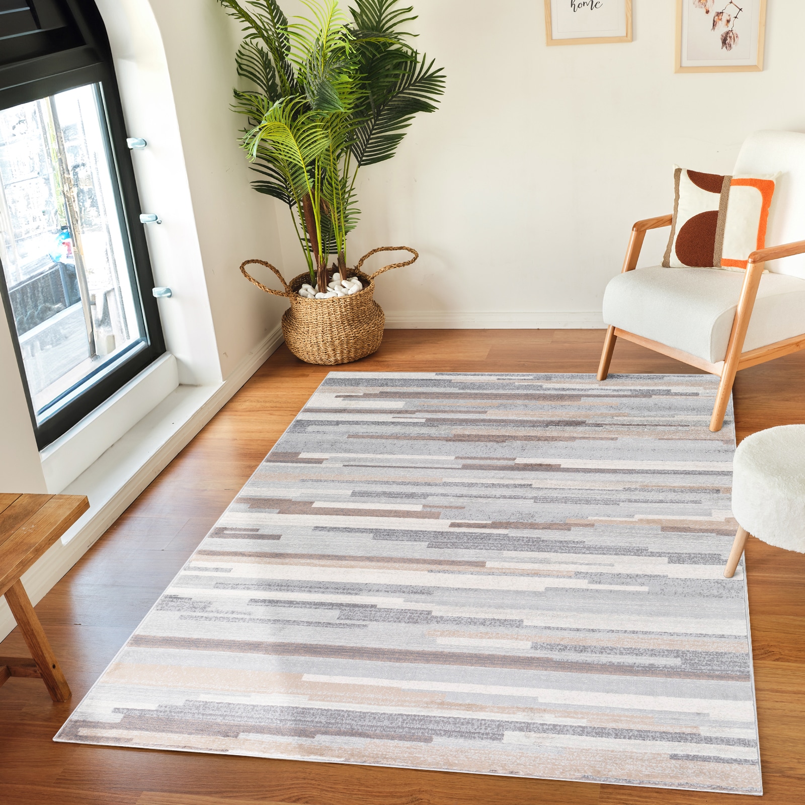 Livabliss Teppich »MAASTRICHT« rechteckig 9 mm Höhe Skandi Design, Modern Boho Kurzflor Wohnzimmerteppich, Flurteppich