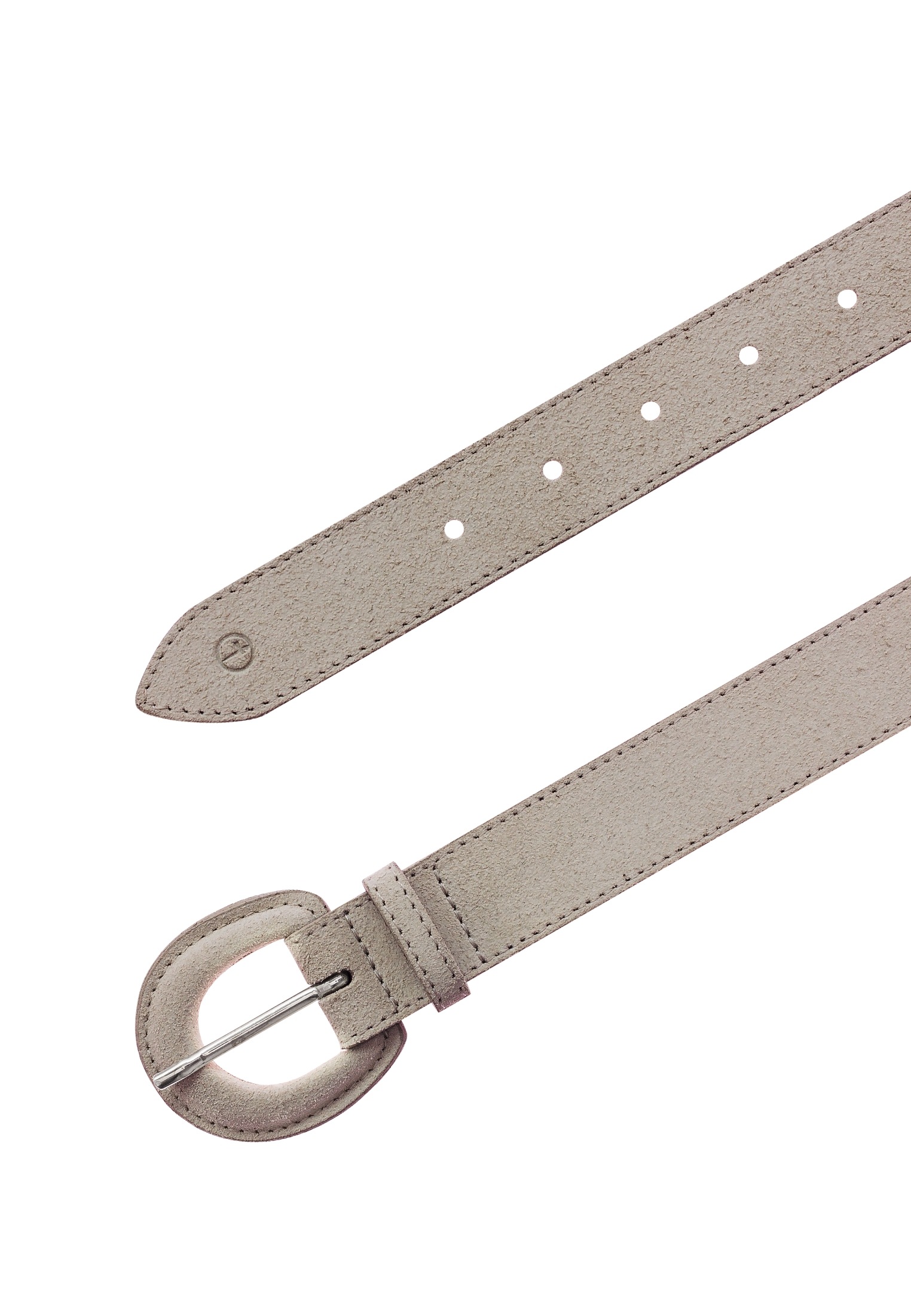 Tamaris Ceinture en cuir »Florence« en cuir de vache, avec boucle demi-ronde recouverte de cuir