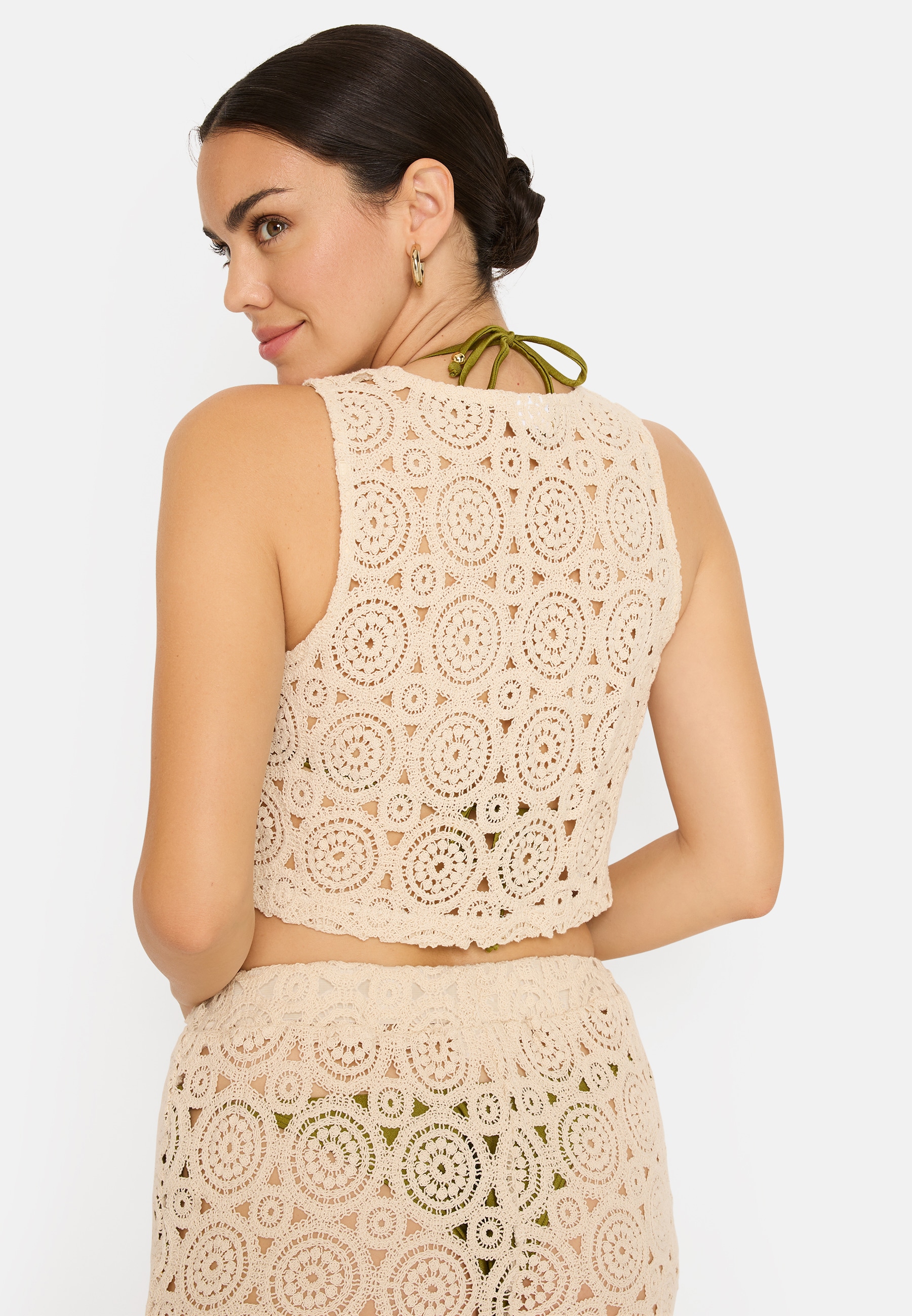 LSCN by LASCANA Top en dentelle Ensemble, avec shorts, 2