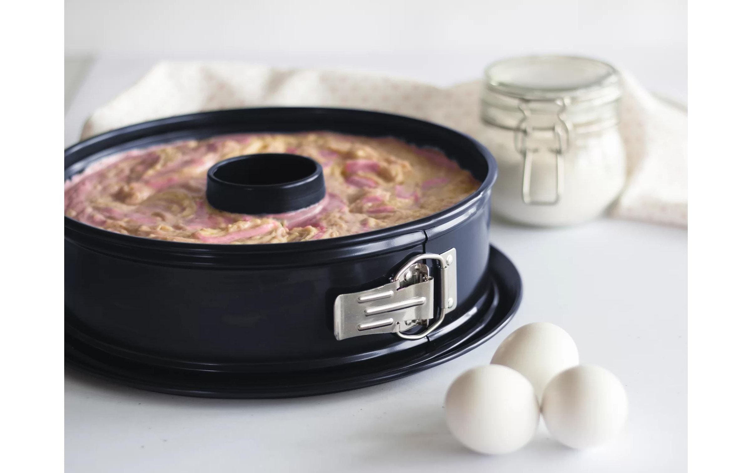 STÄDTER Backform »Emaille 26 cm« Backform mit Flach.- und Rohrboden