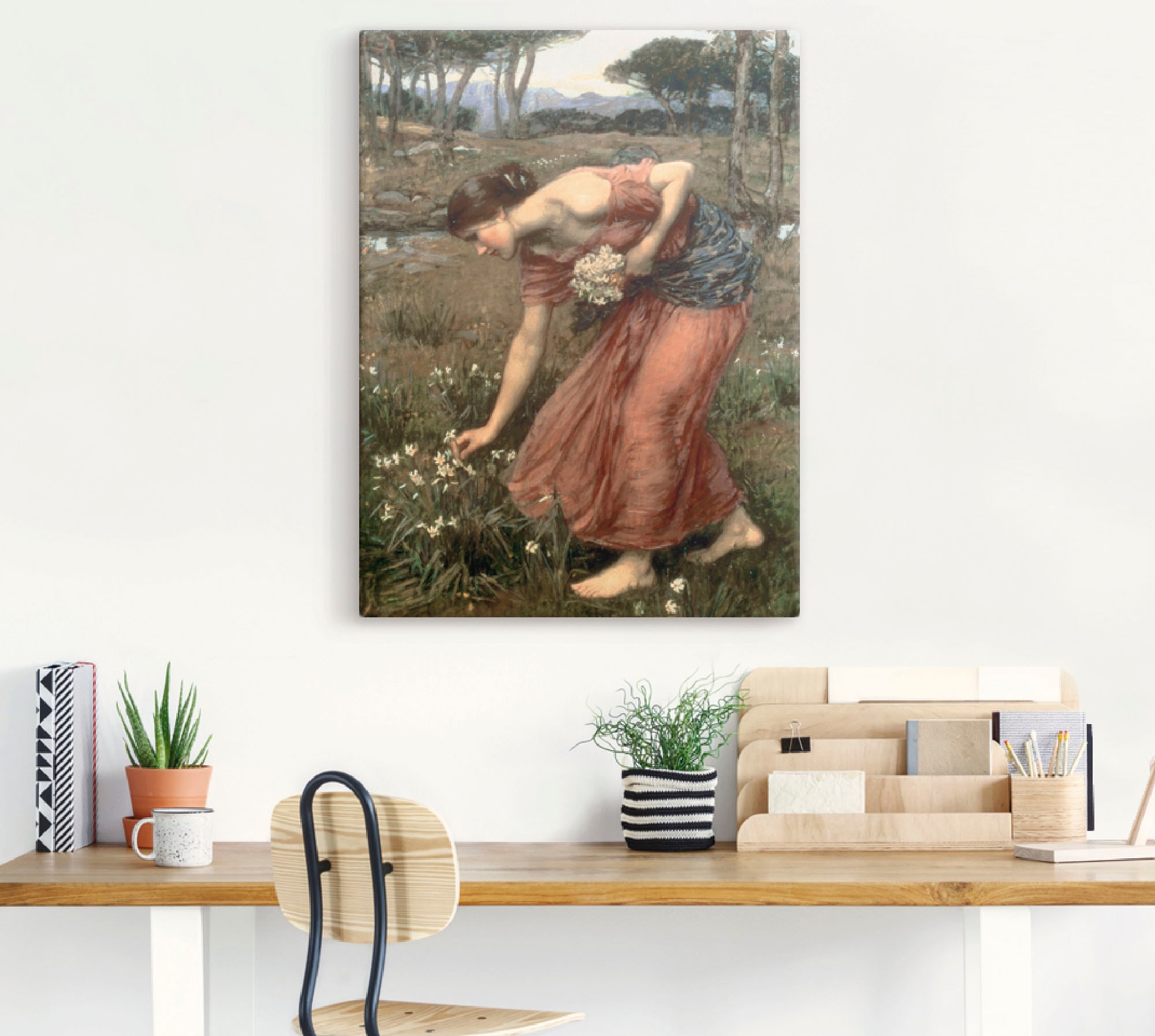 Artland Leinwandbild »Narziss« Frau 1 Stk. tlg. auf Holzrahmen gespannt