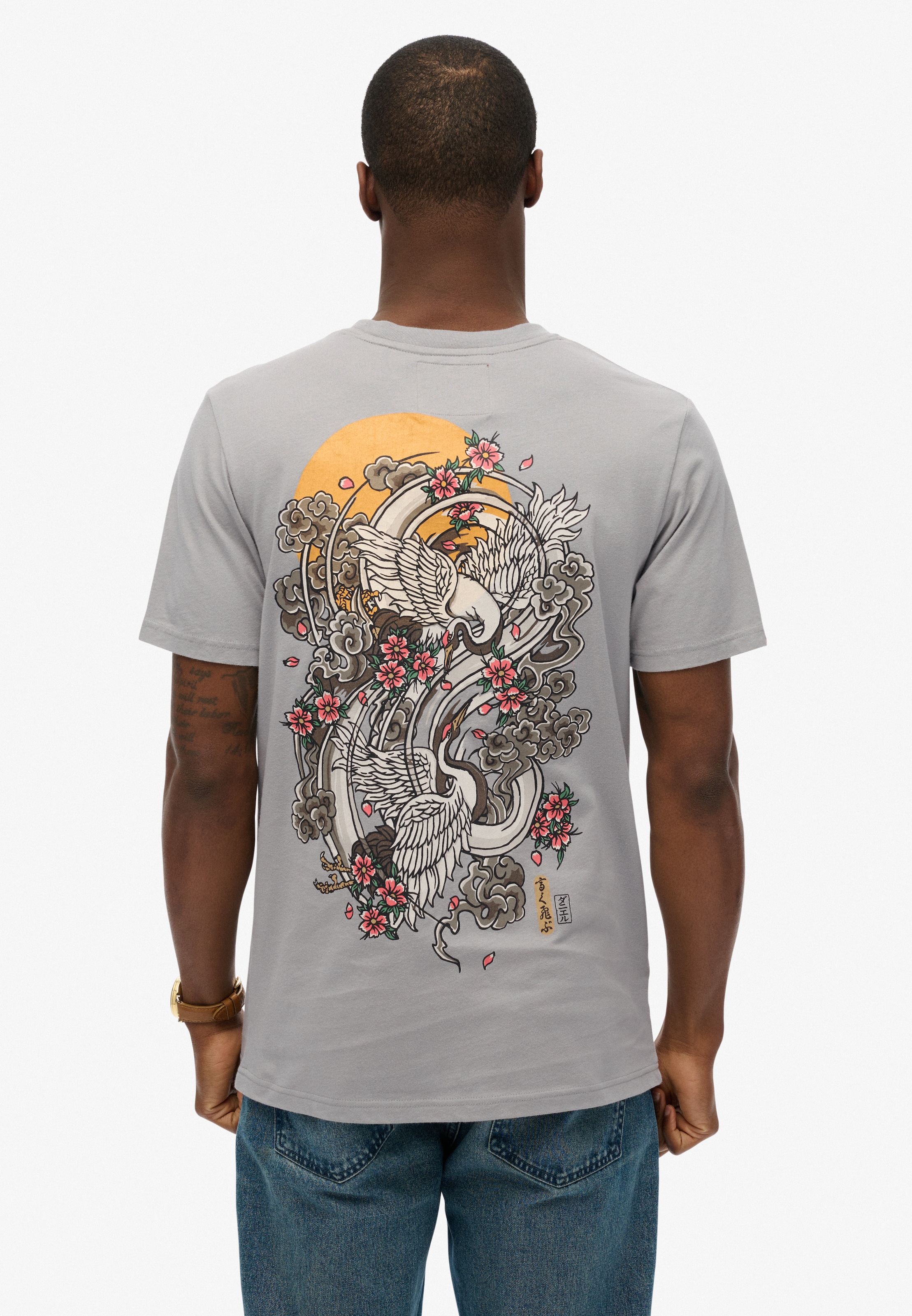 Superdry Rundhalsshirt »VL TOKYO RELAXED TEE«, mit coolem Tattoo-Print
