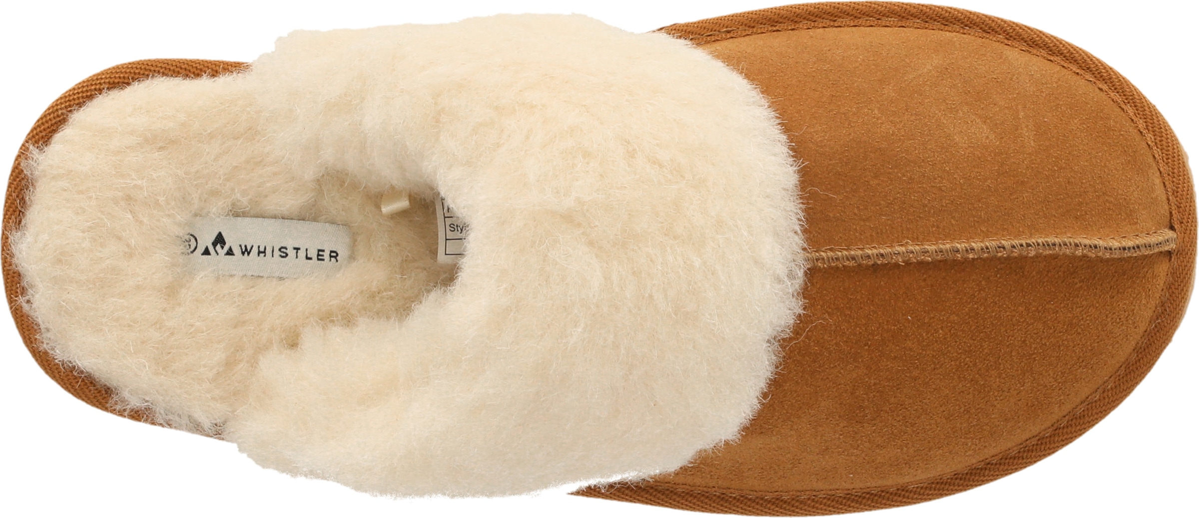 WHISTLER Chausson »Carini W Leather Warm Slipper«  Pantoffel,Clog,Mule,Flats mit Fellkragen