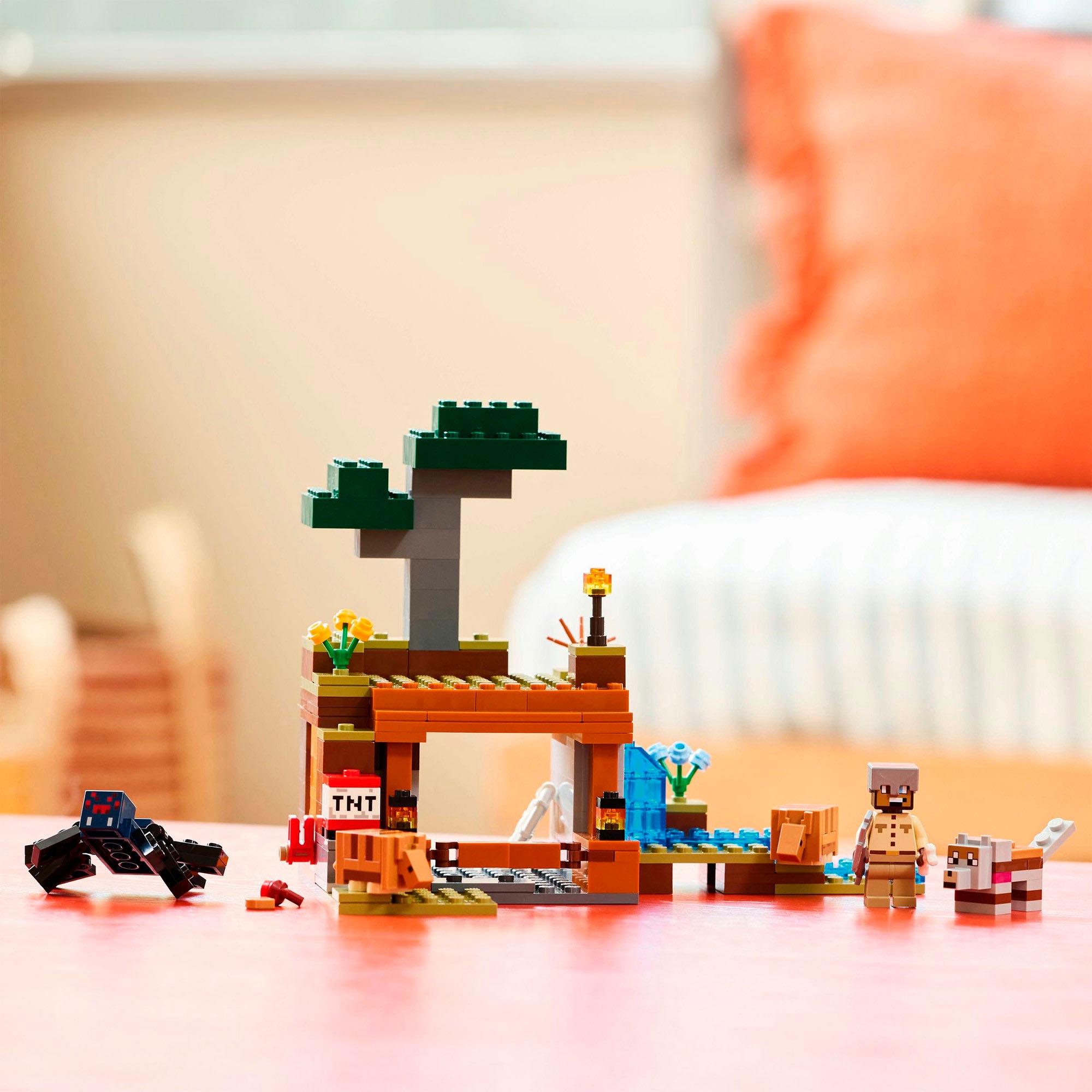 LEGO® Konstruktionsspielsteine »Die Expedition zur Gürteltiermine (21269), LEGO Minecraft« Made in Europe