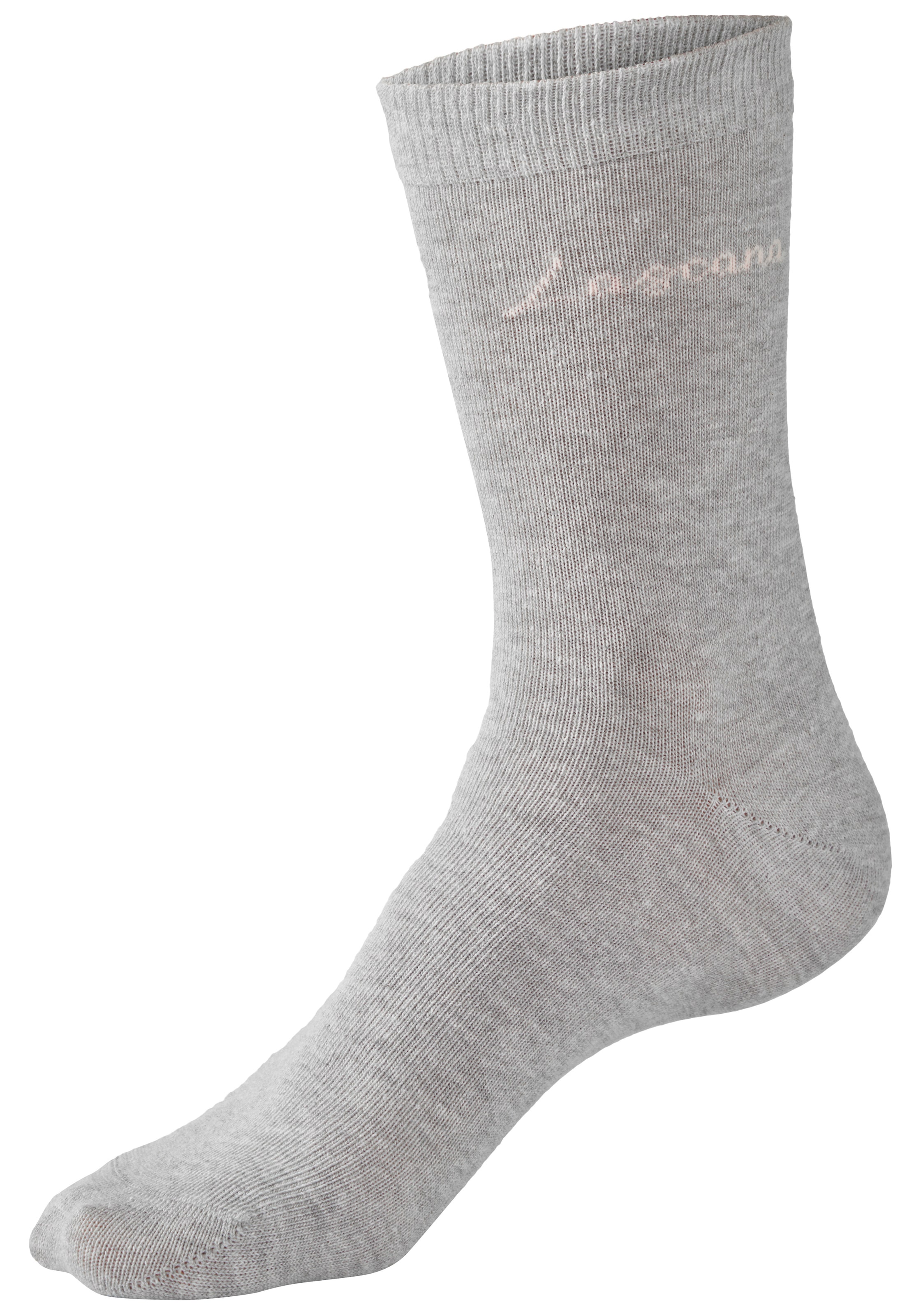 LASCANA Chaussettes basiques »für Damen mit eingestricktem Markenlogo« Boîte, 7 cuis tlg. dans une jolie boîte cadeau