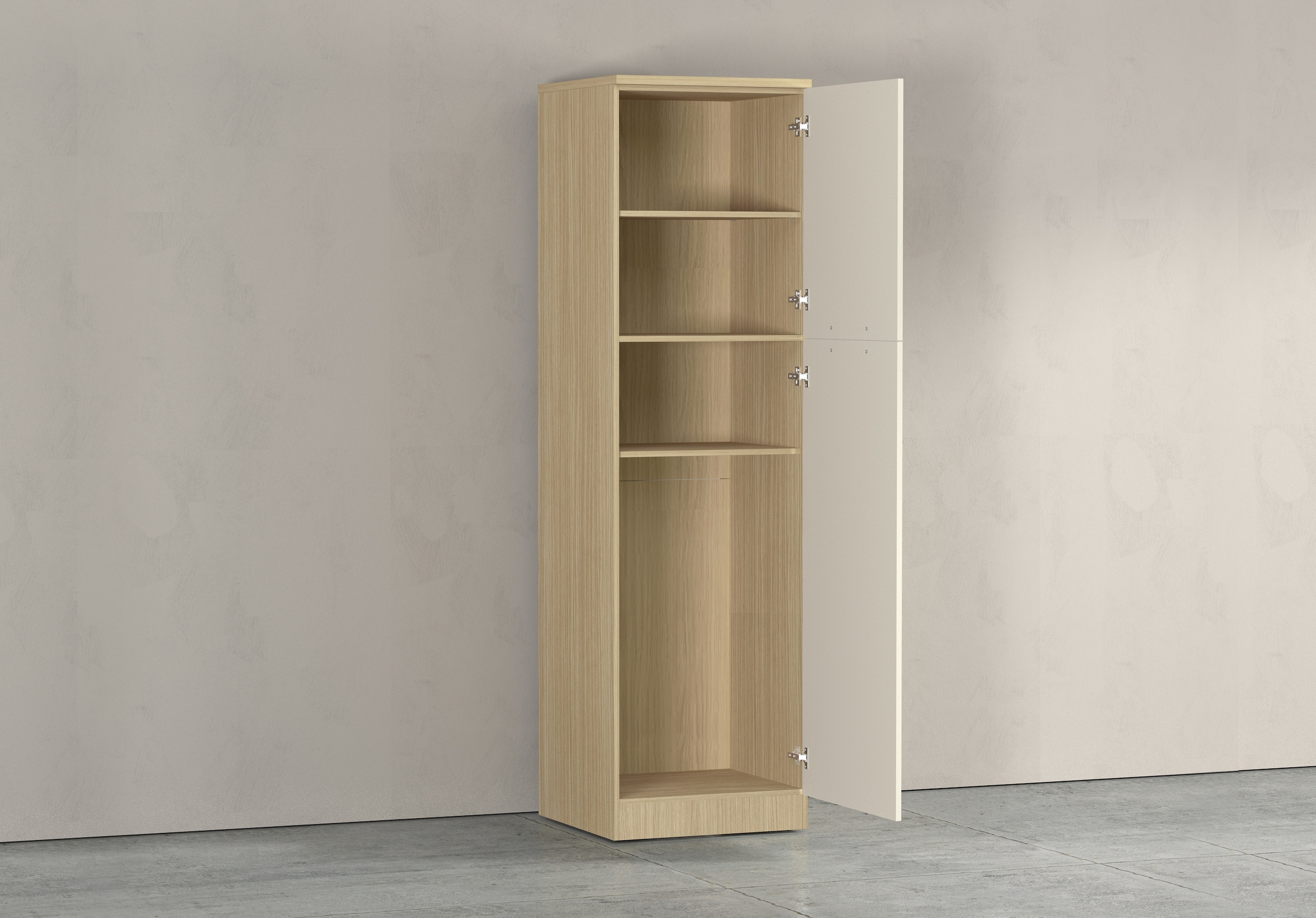 KOCHSTATION Vorratsschrank »Luna, Hochschrank, Küchenvorratsschrank, Speiseschrank, Made in Italy« B/T/H: 60×60×214,5 cm, mit 6 grosszügigen Fächern