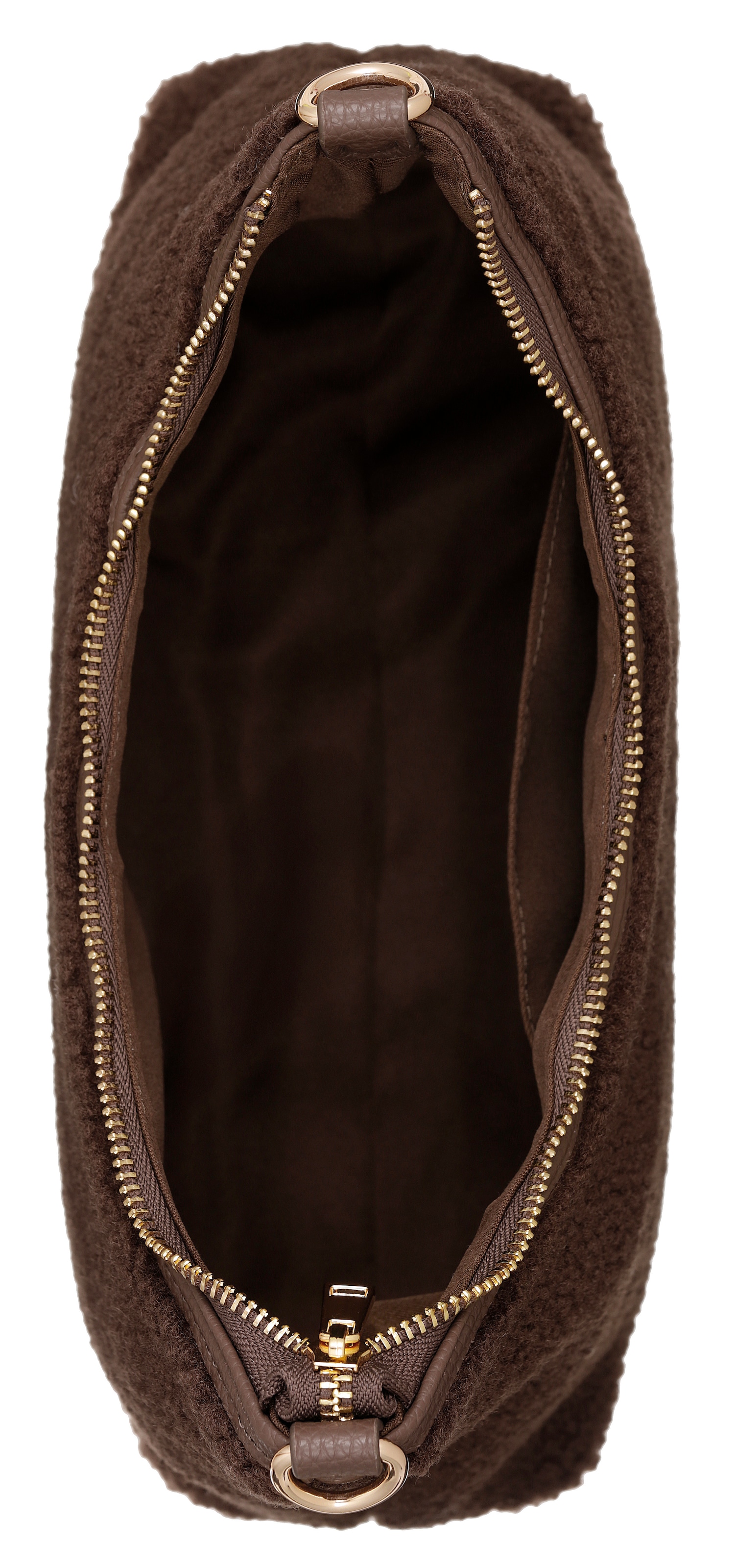 Aniston ACCESSOIRES Sac à bandoulière Sac à main, sac à épaule en aspect teddy