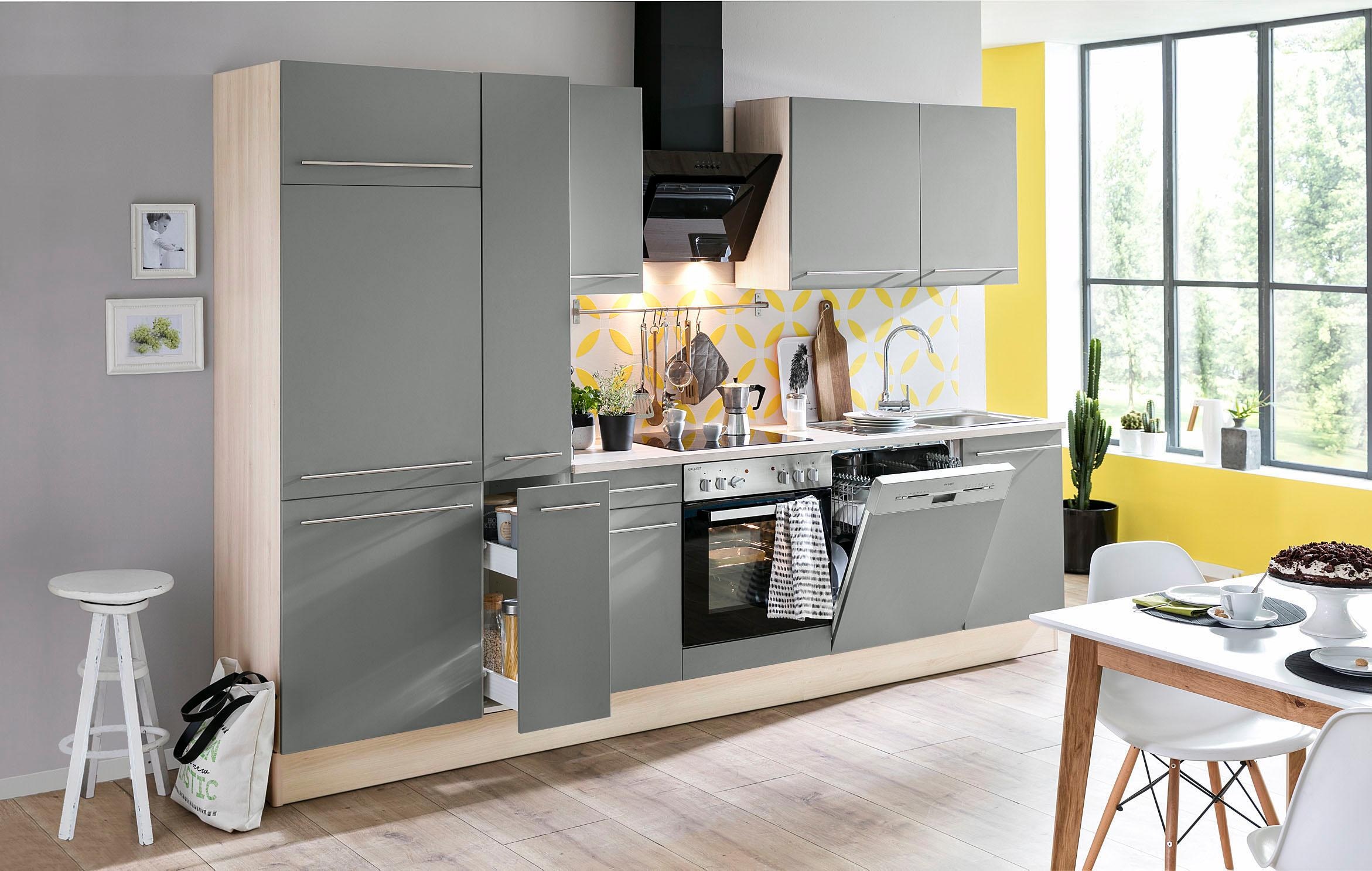 OPTIFIT Kitchenette »Bern« Breite 300 cm, wahlweise mit E-Geräten, höhenverstellbare Füsse