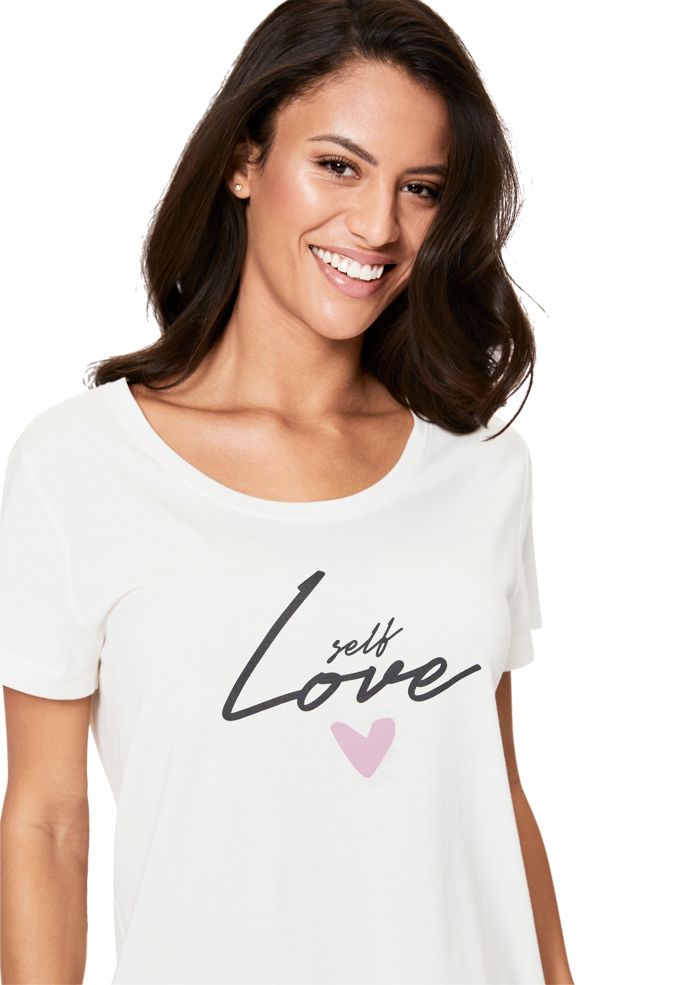 s.Oliver Chemise de nuit 1-teilig,  mit Herzmotiven