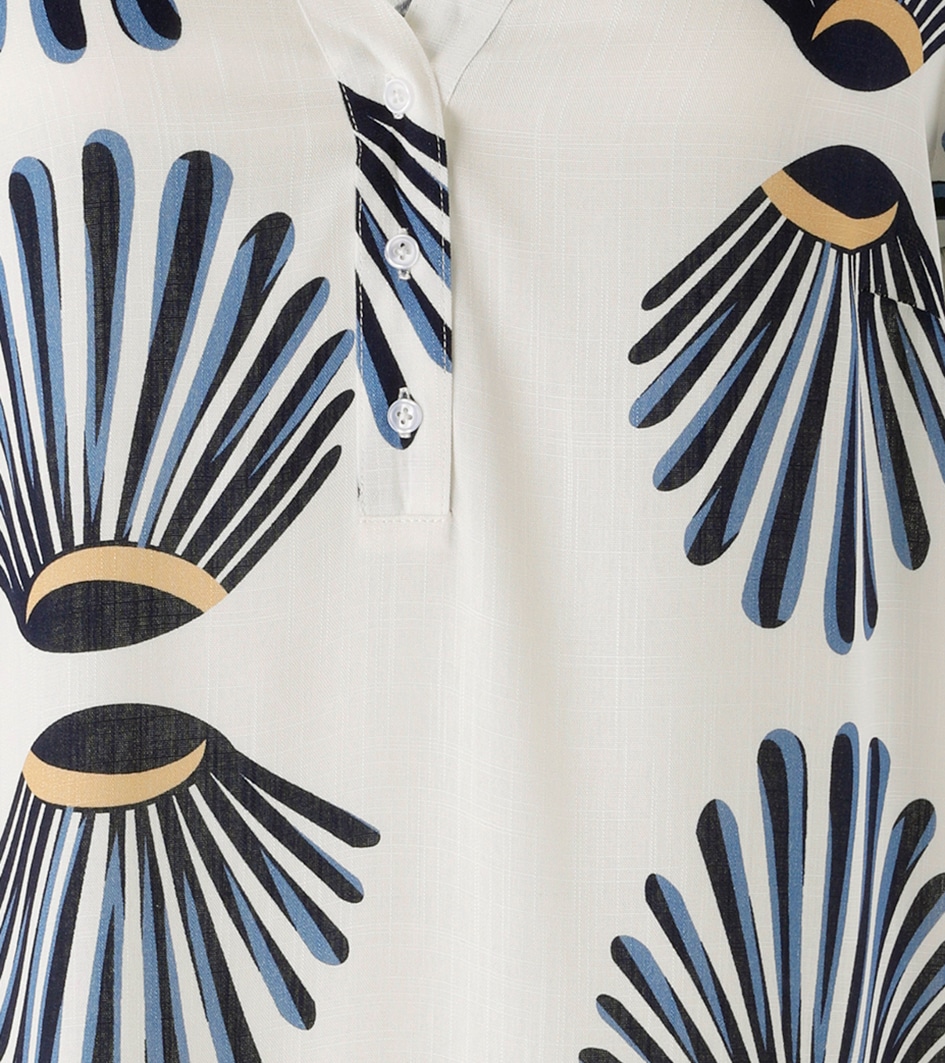 Aniston PLUS Robe chemisier aus weich fallender Viskose in Leinenoptik - NEUE KOLLEKTION