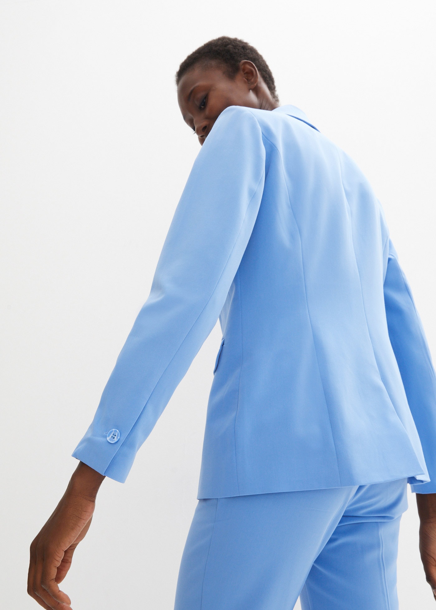 bonprix Tailleur pantalon »Hosenanzug 2-tlg« Set, 2 tlg. coupe régulière Regular Fit, mit Elasthan-Anteil, verschiedene Konfektionsgrössen
