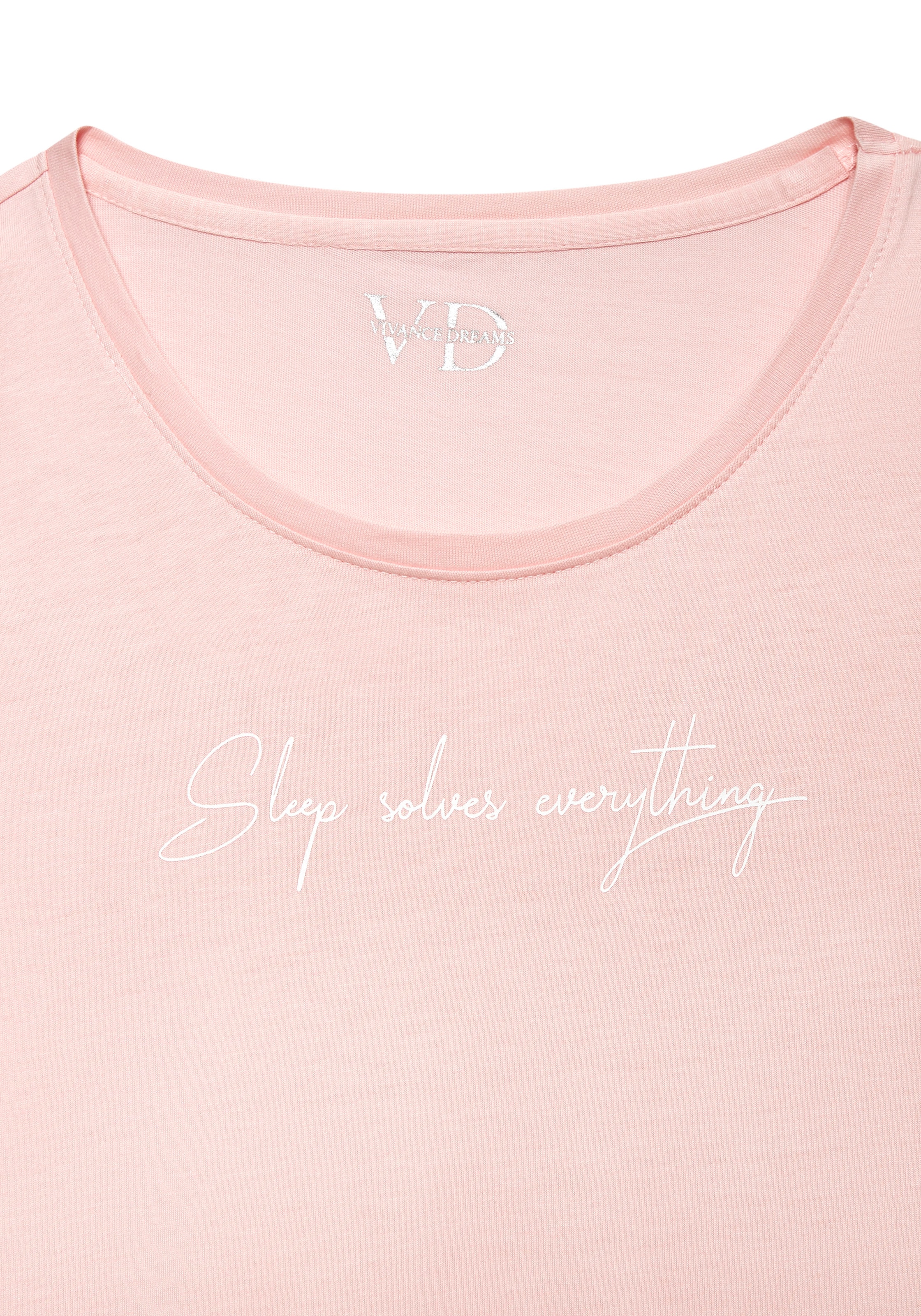 Vivance Dreams Haut de pyjama 1-teilig,  mit kleinem Frontprint