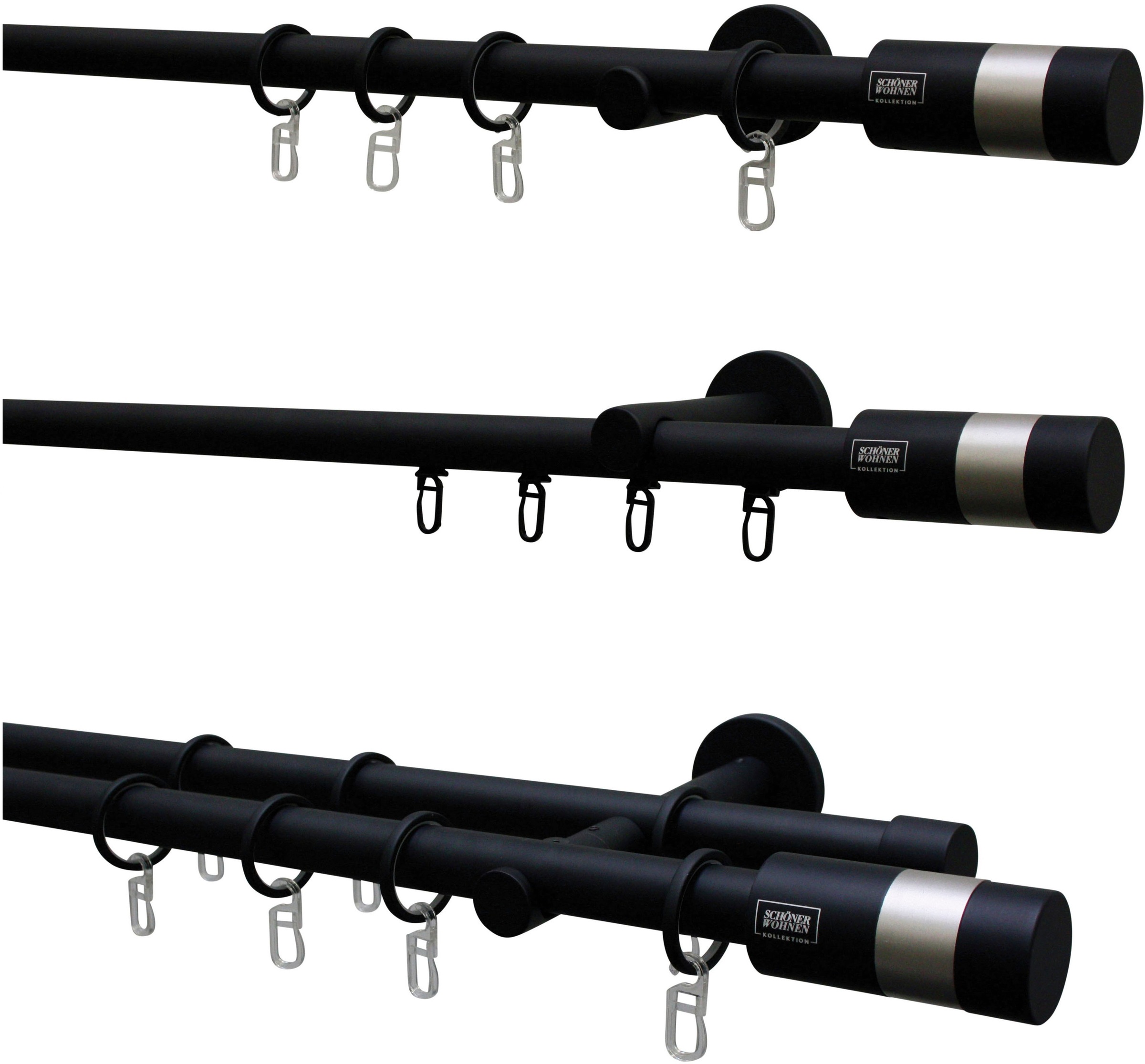 SCHÖNER WOHNEN-Kollektion Embout de tringle à rideaux »Zylinder für Ø 20 mm« Serie Einzelprogramm Leon Ø 20 mm