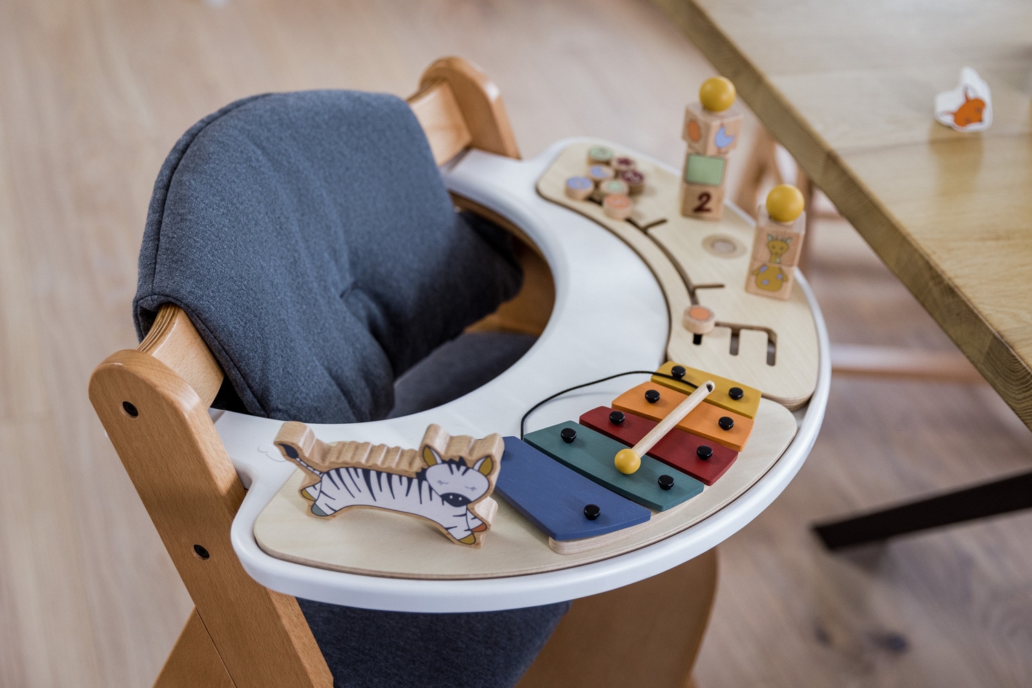 Hauck Hochstuhltablett »Alpha Play Tray, White« aus recyceltem Material