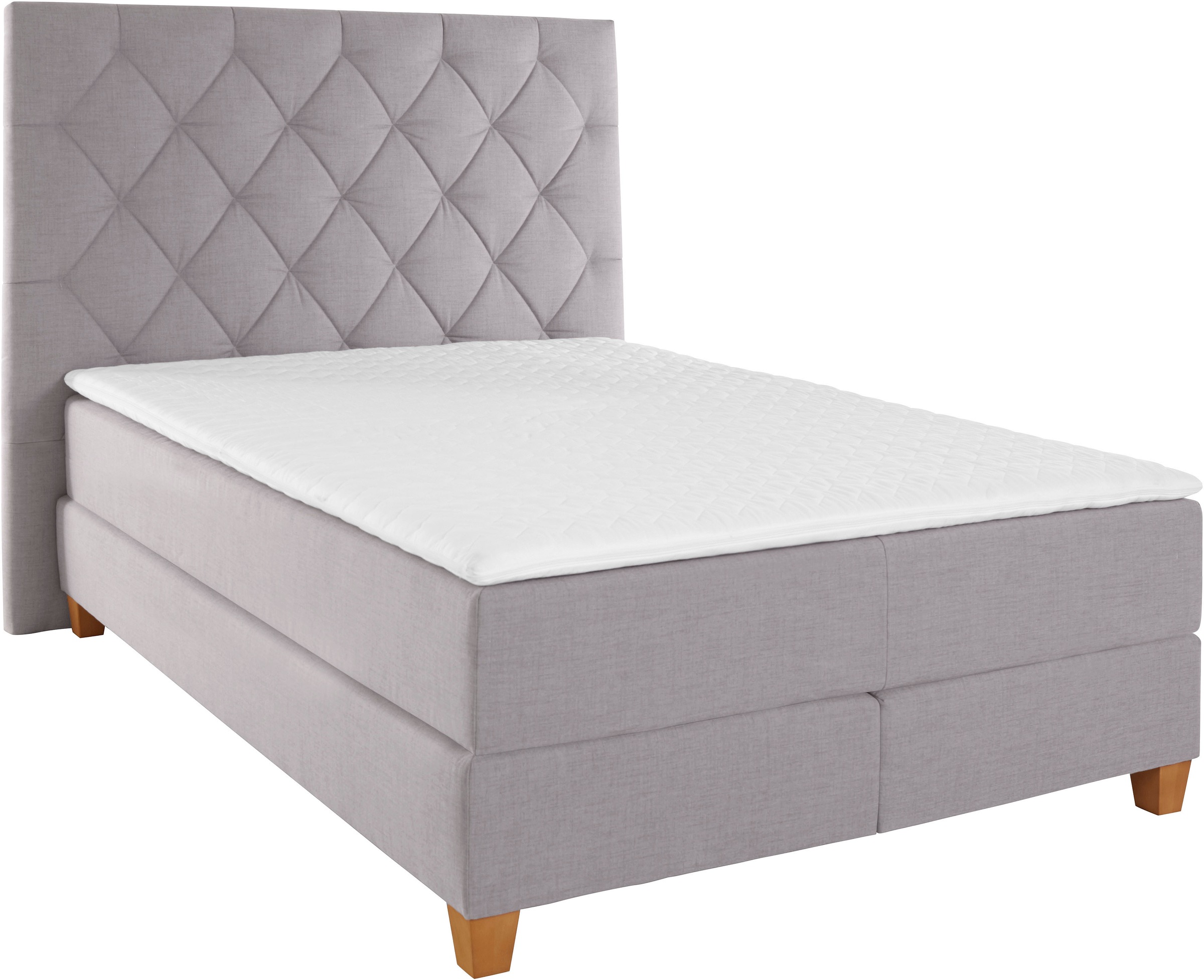 Home affaire Lit boxspring »Harmones hoch« in 3 Breiten, Härtegrad auch im Mix mit je 1 Matratze in H2 und H3