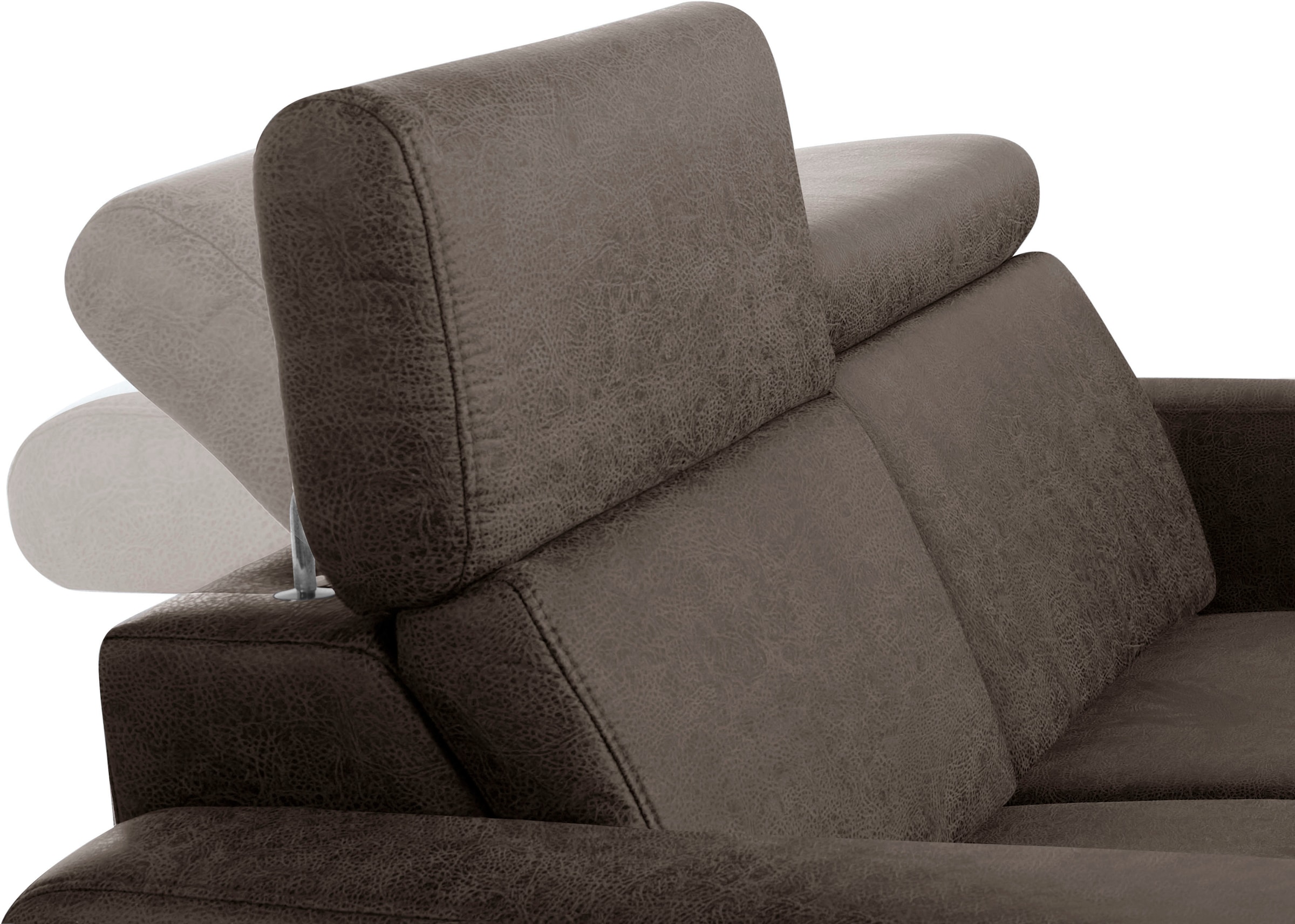 sit&more 2,5-places »Bologna« inklusive Kopfteilverstellung und Federkern