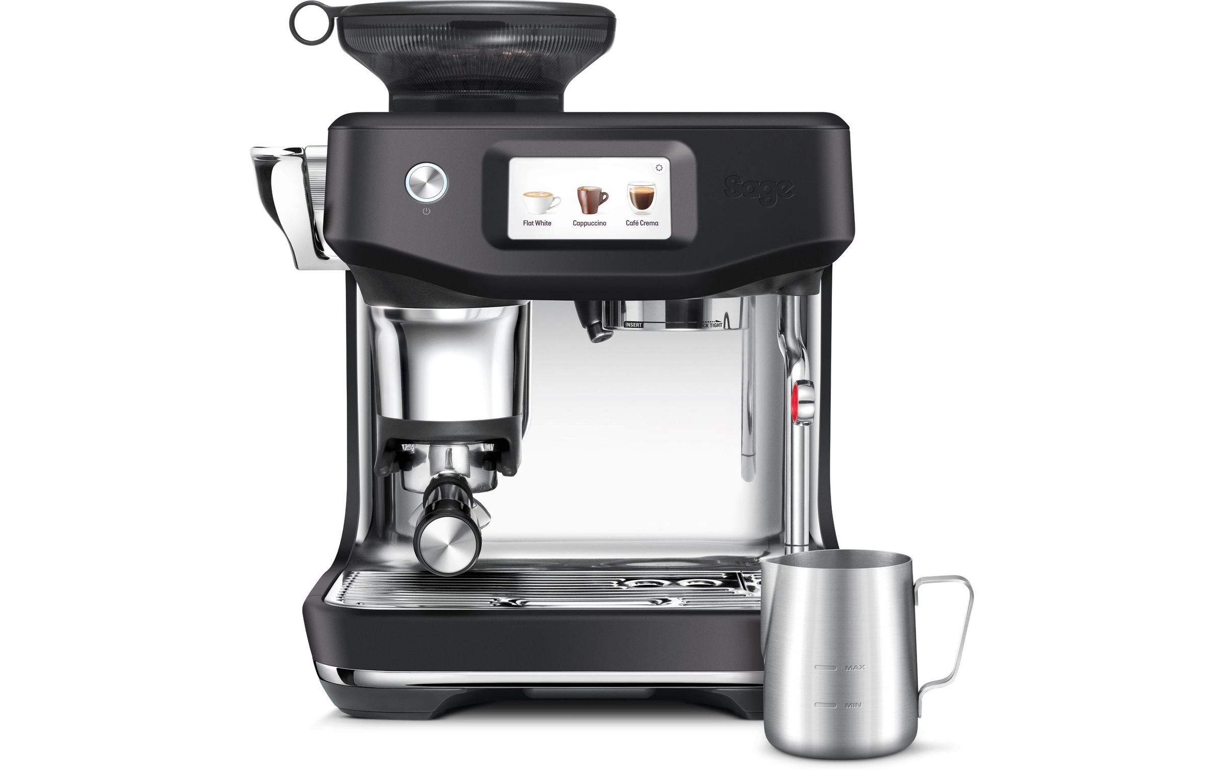 Sage Machine à café à porte-filtre »Touch Impress Cold« Milchschaumdüse