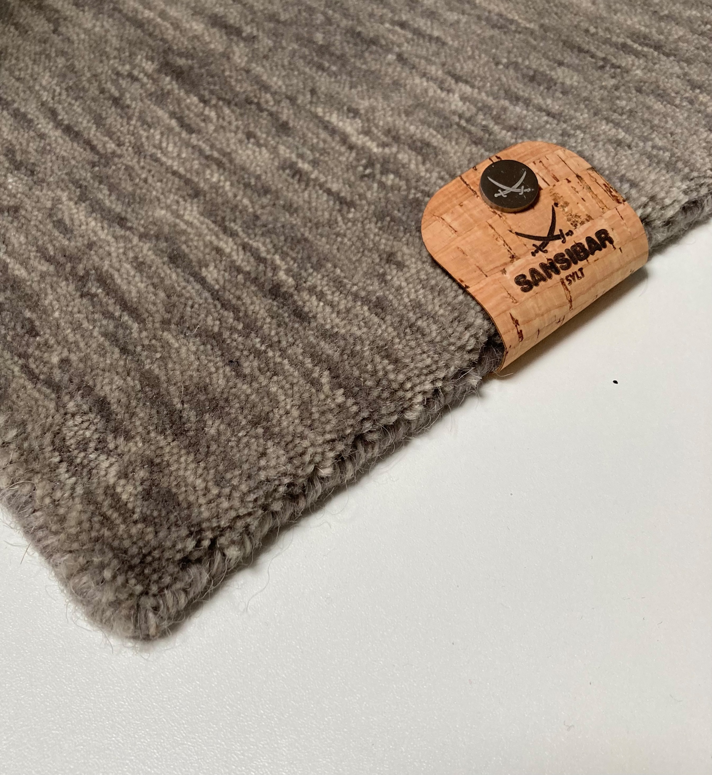Sansibar Tapis en laine »List« Rectangulaire 13 mm Höhe Kurzflor, Handweb Teppich, meliert, reine Wolle, handgewebt