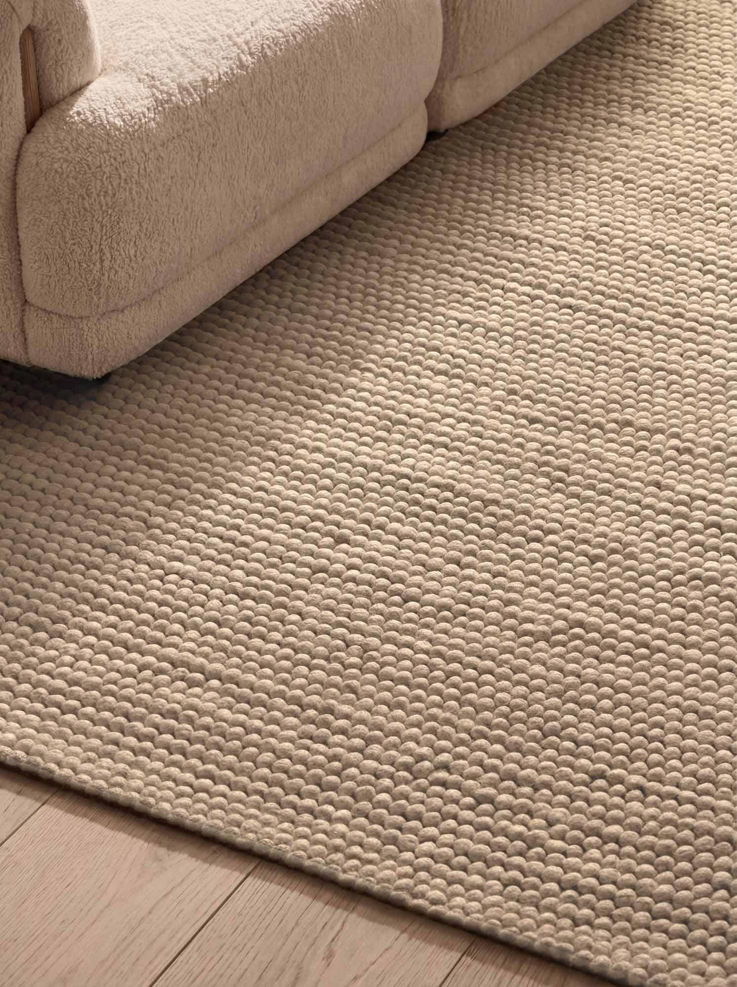 Ted Baker Tapis en laine »Diana« Rectangulaire 16 mm Höhe Wolle, Natur, Handgemacht, Wohnzimmer, Esszimmer, Schlafzimmer, Skandi