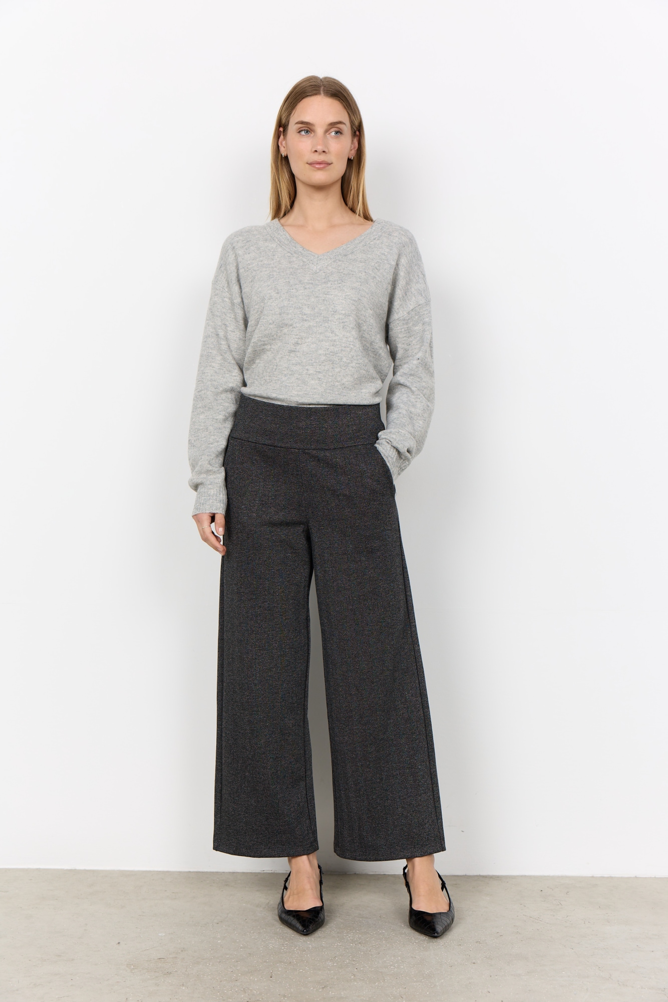 soyaconcept Pantalon de costume »SC-HEBE 3«  mélange de matériaux