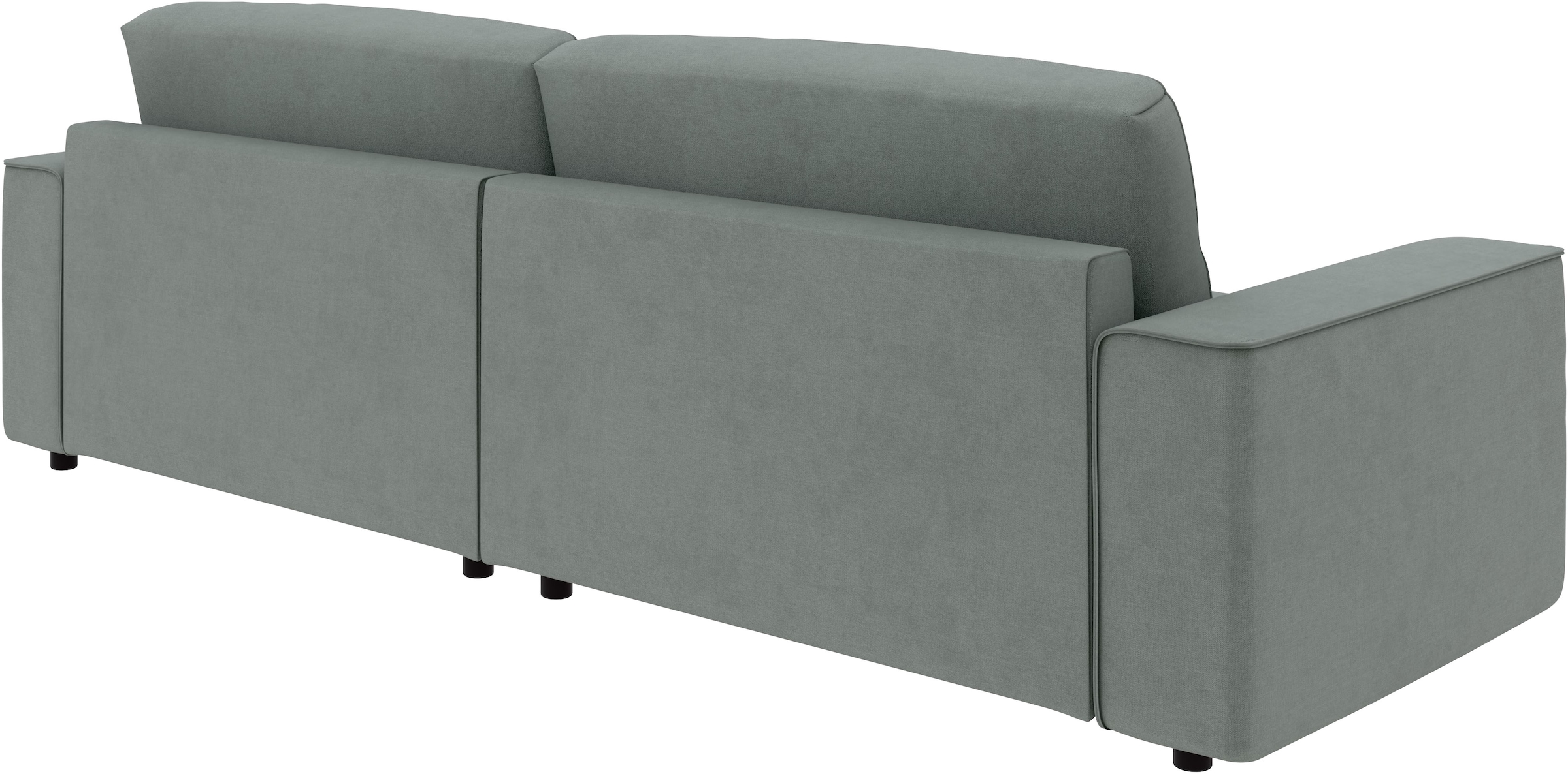 Home affaire Canapé d'angle »Chance, Recamiere beidseitig montierbar, Schlaffunktion, Breite 265 cm« en structure fine LINO, avec fonction couchage et coffre de lit