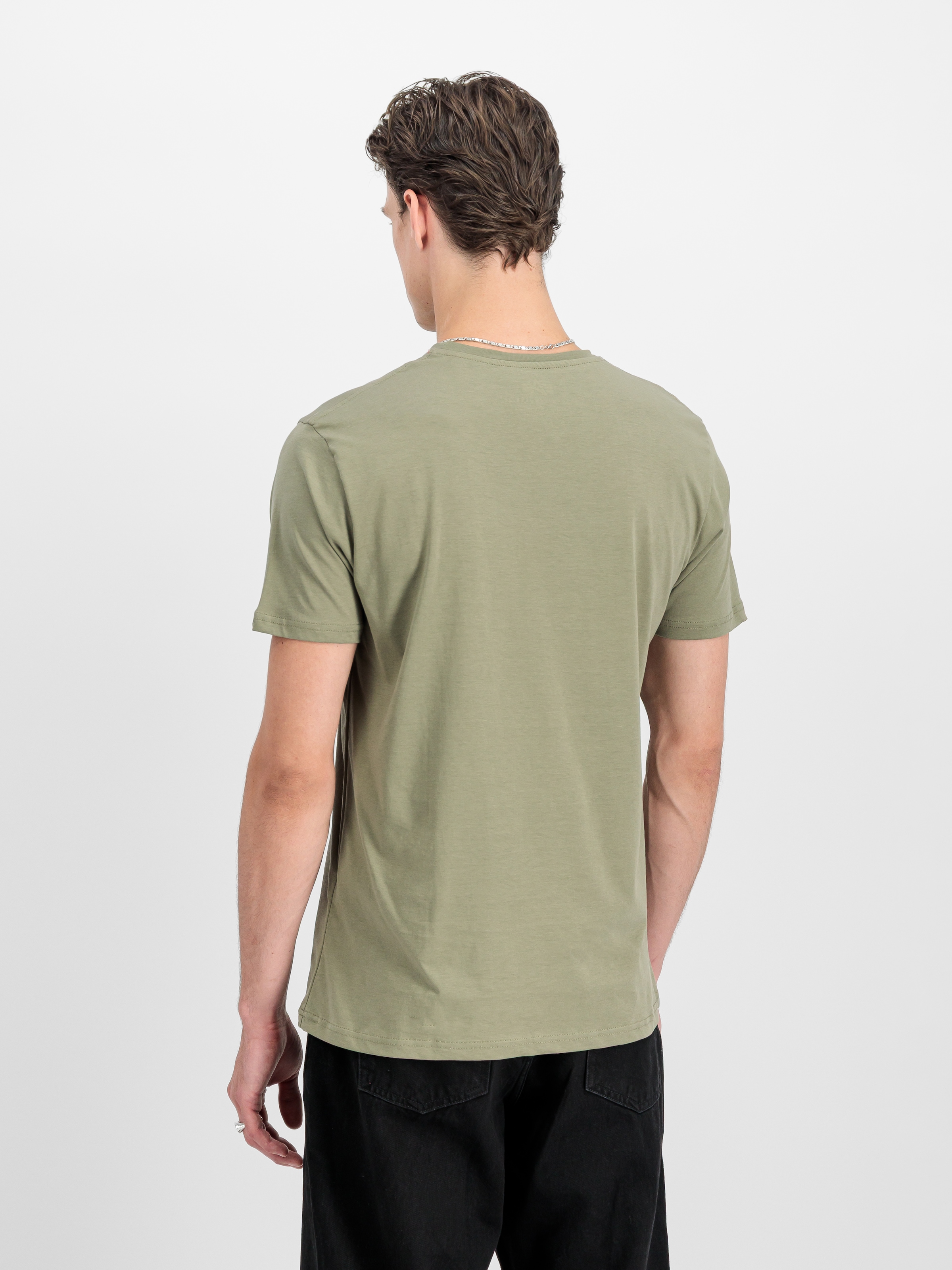 Alpha Industries Shirt à col rond »Label T 2 Pack« Paquet, pack de 2, 2 cuis
